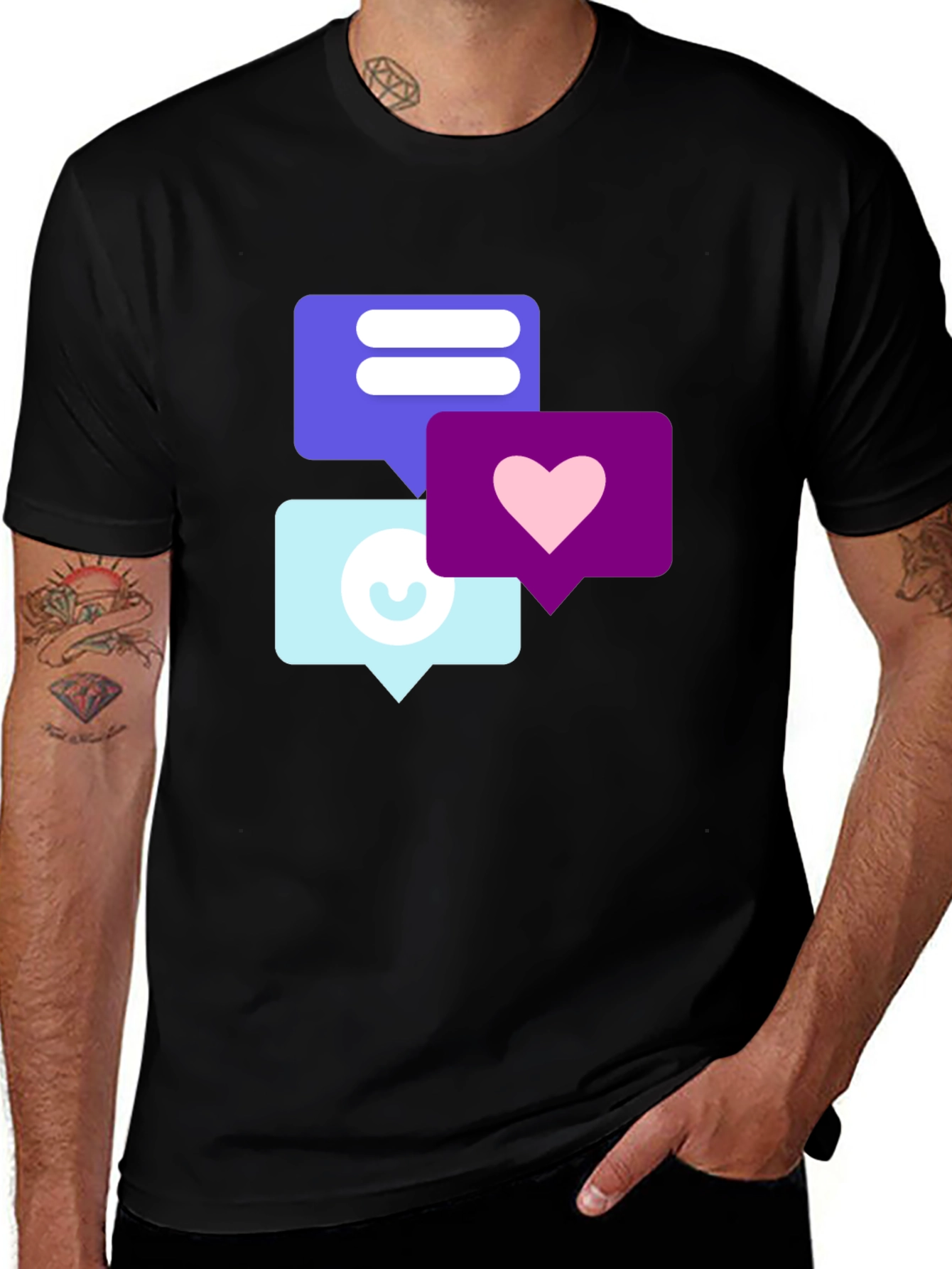 Trendy Social Media Icon T-Shirt
