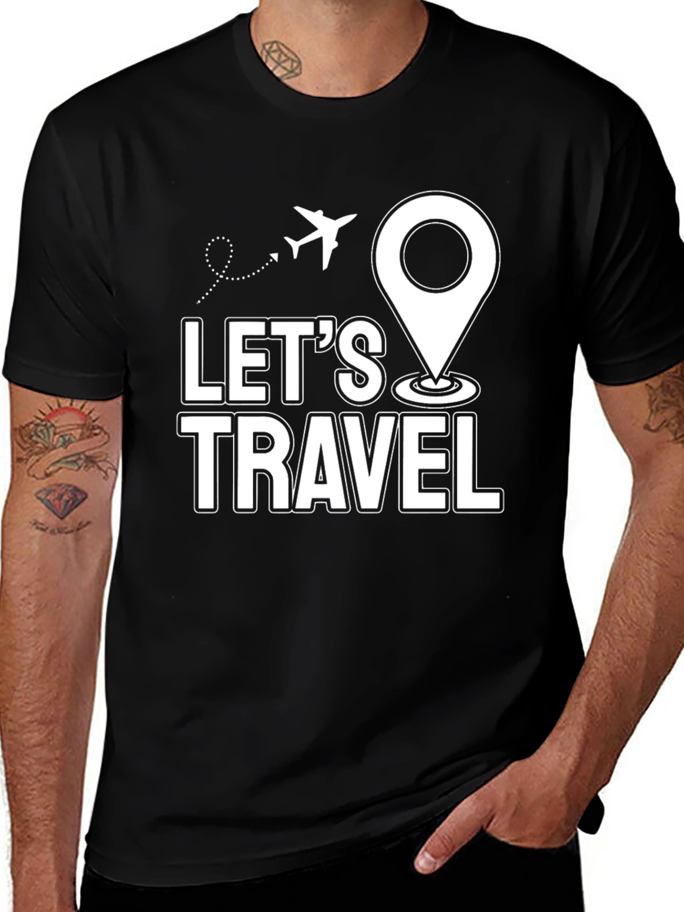 Variant 14 of Let's Travel Graphic Tee - Adventure Ready!