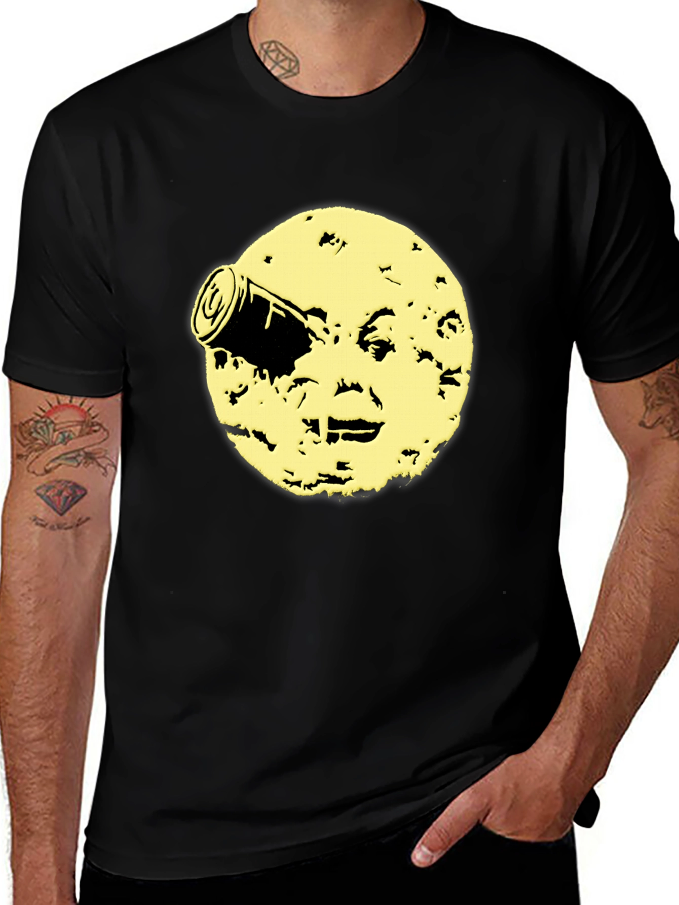 Variant 20 of A Trip to the Moon Graphic Tee - Classic Film