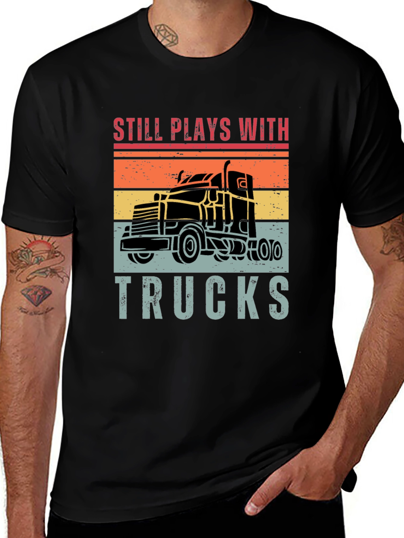 Variant 20 of Still Plays with Trucks Graphic Tee