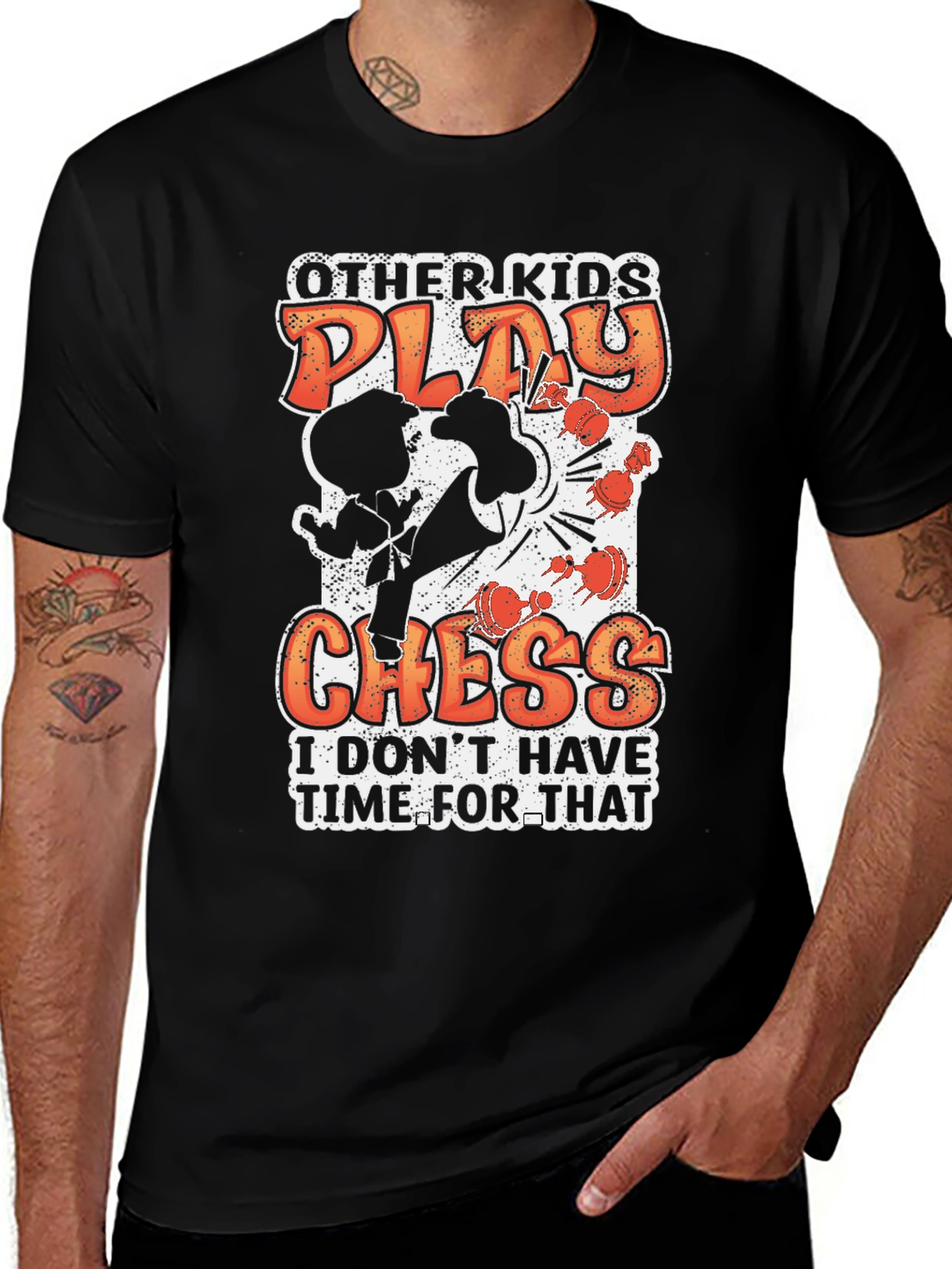 Other Kids Play Chess T-Shirt - Karate Graphic Tee