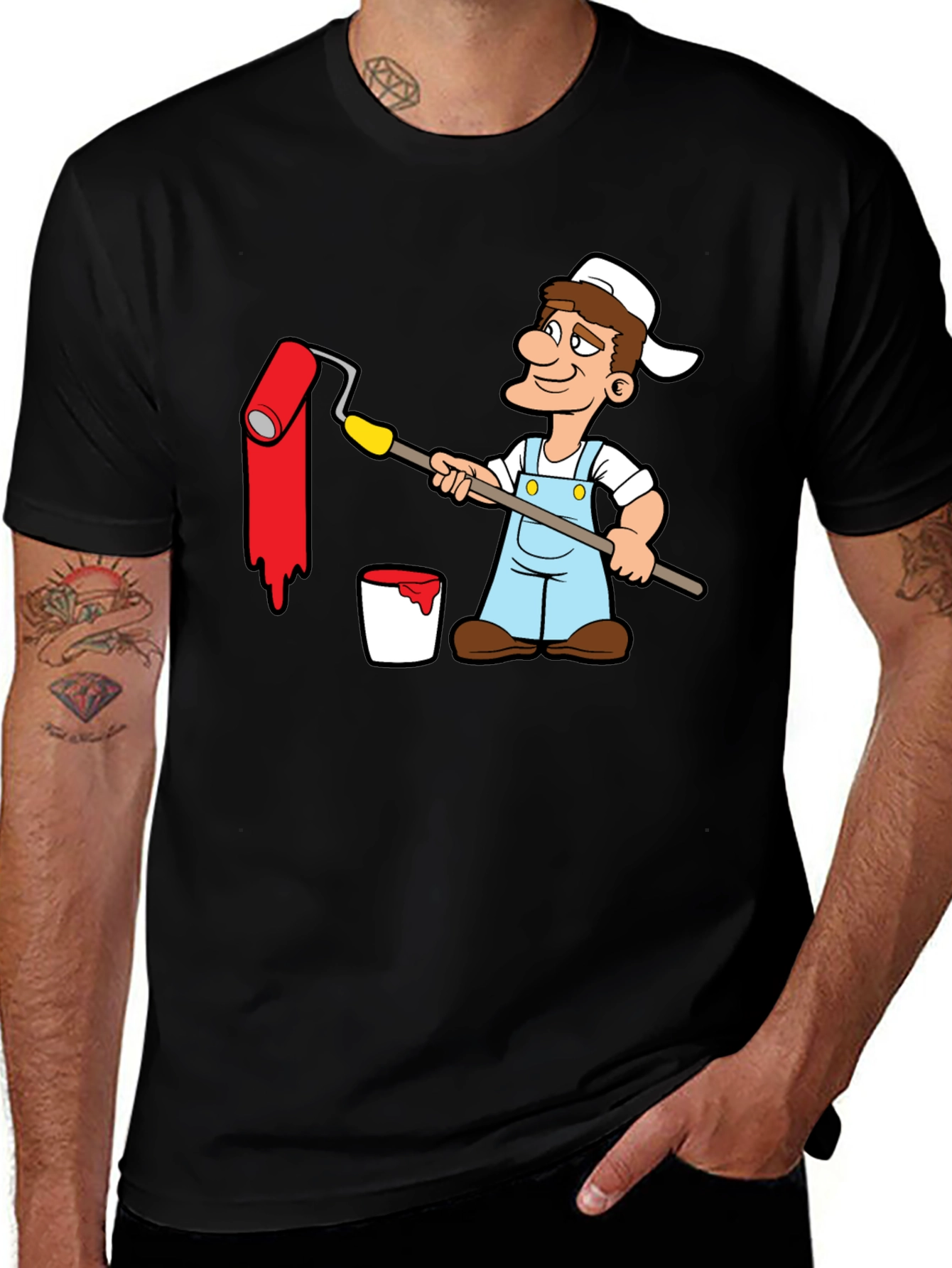 Variant 24 of Painter Cartoon Graphic T-Shirt