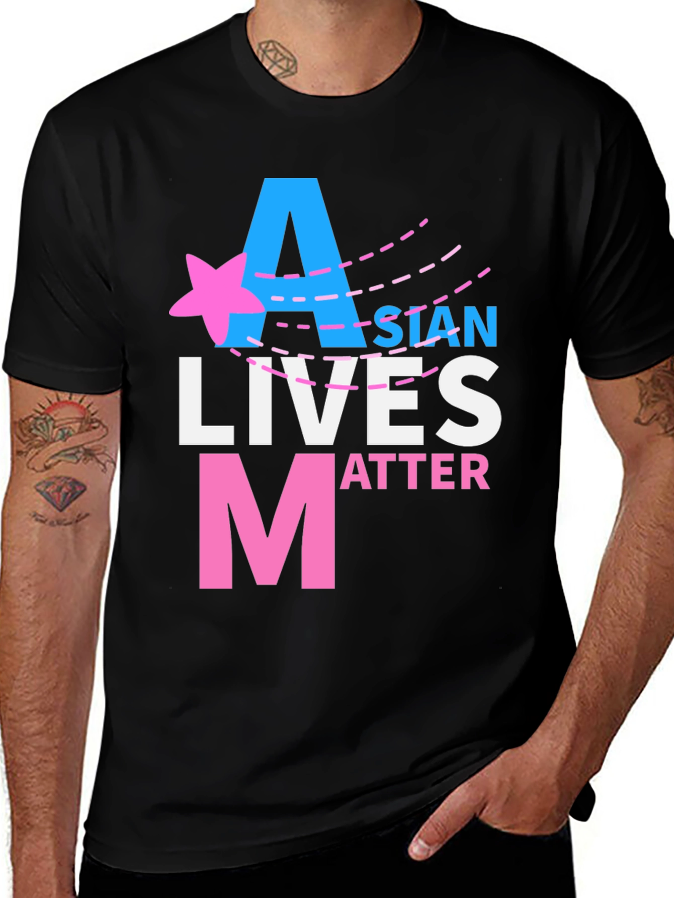 Variant 4 of Asian Lives Matter Graphic T-Shirt