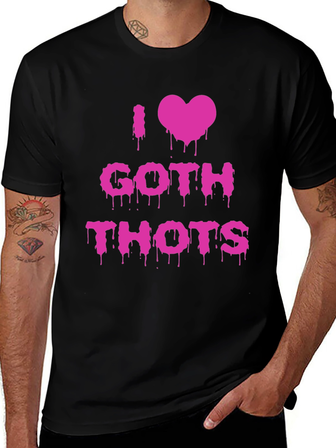 I Heart Goth Thots Black T-Shirt