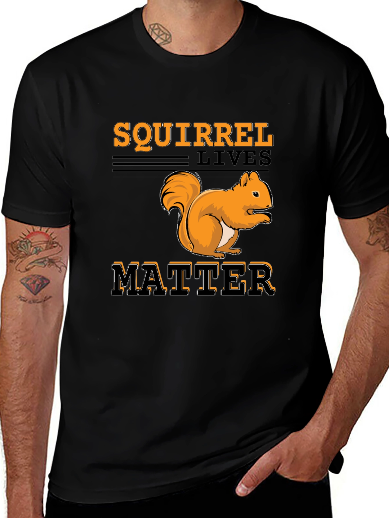 Variant 2 of Squirrel Lives Matter Graphic T-Shirt
