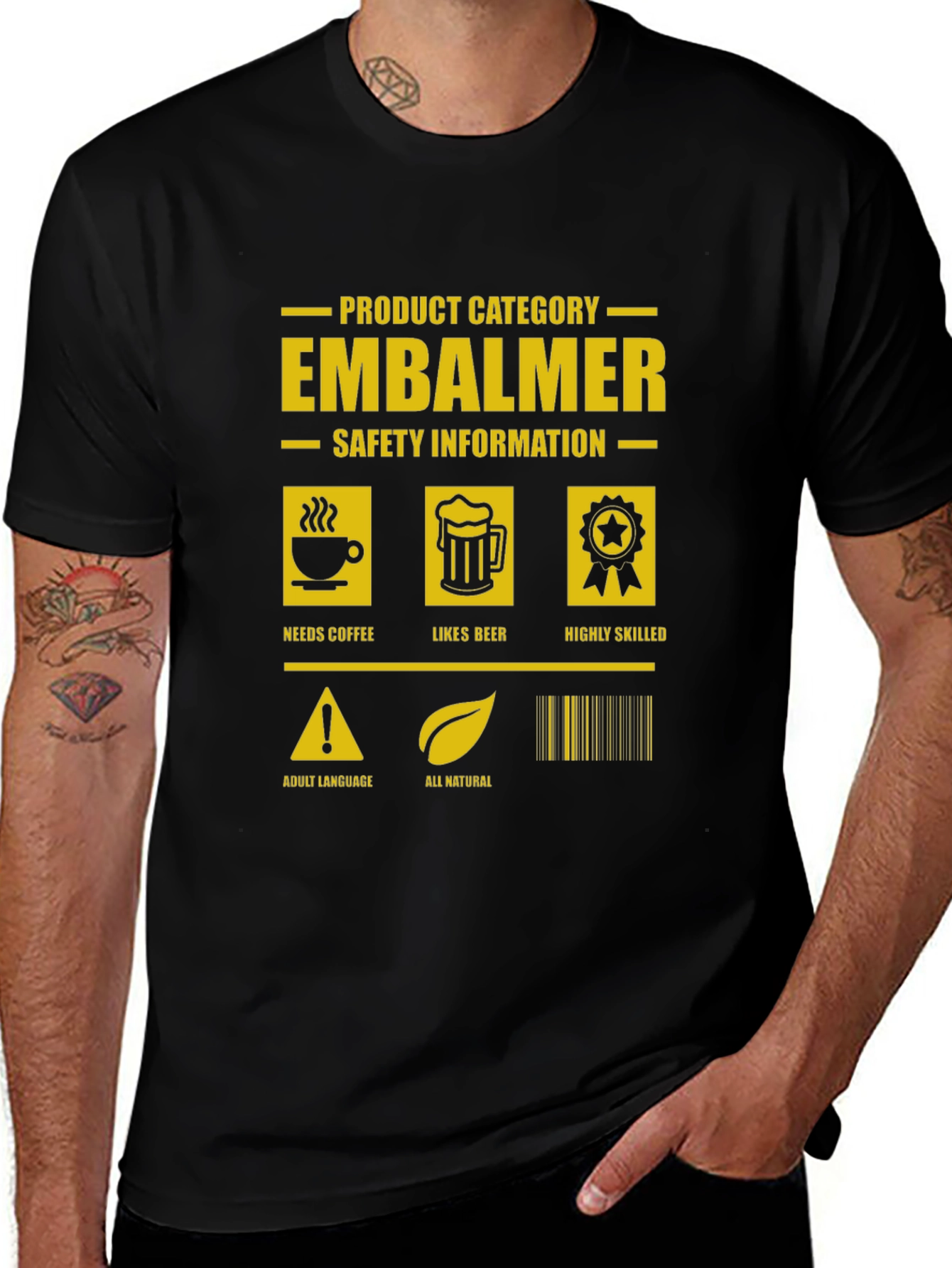 Variant 28 of Embalmer Humor Graphic Tee
