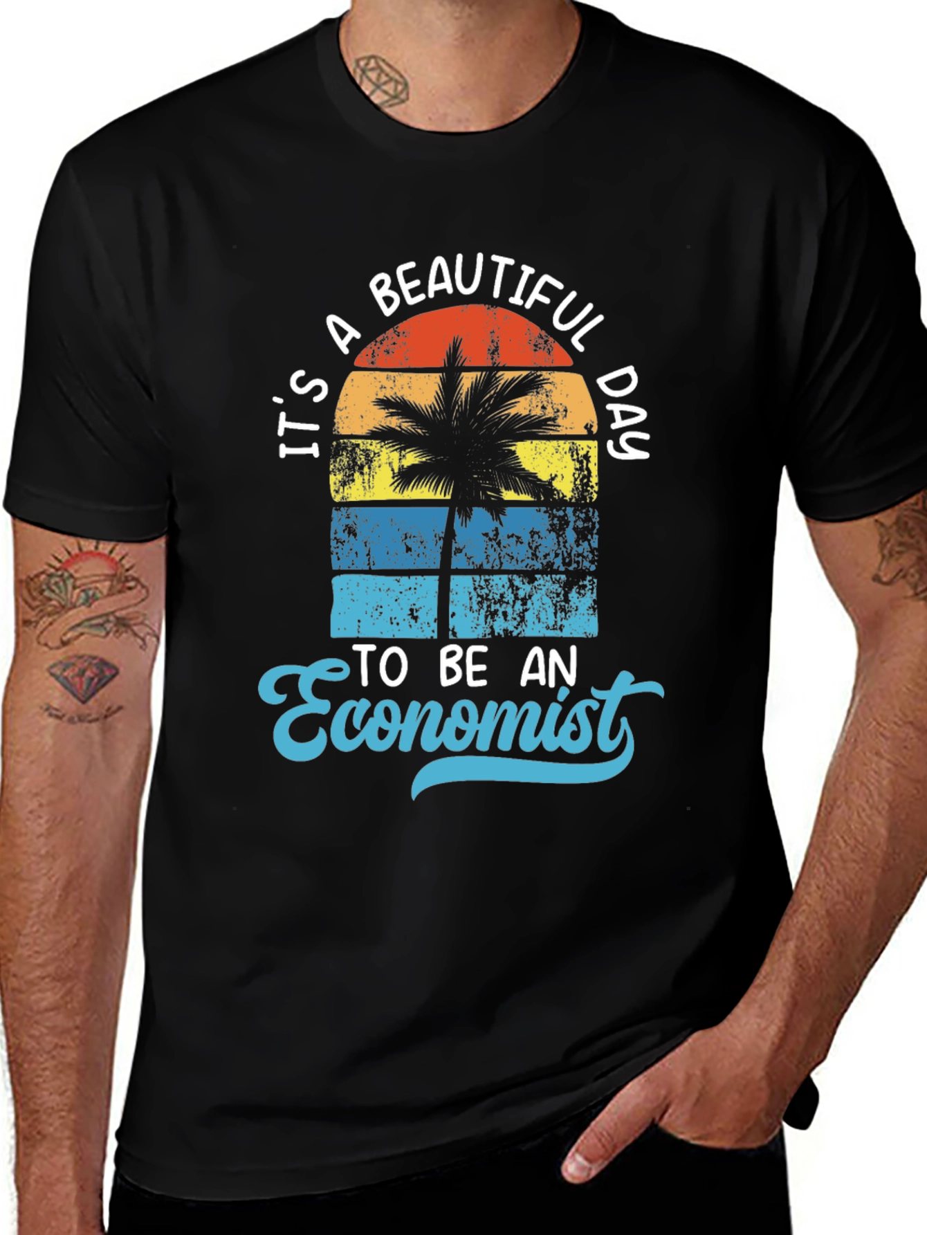 Variant 17 of It's a Beautiful Day to be an Economist T-Shirt