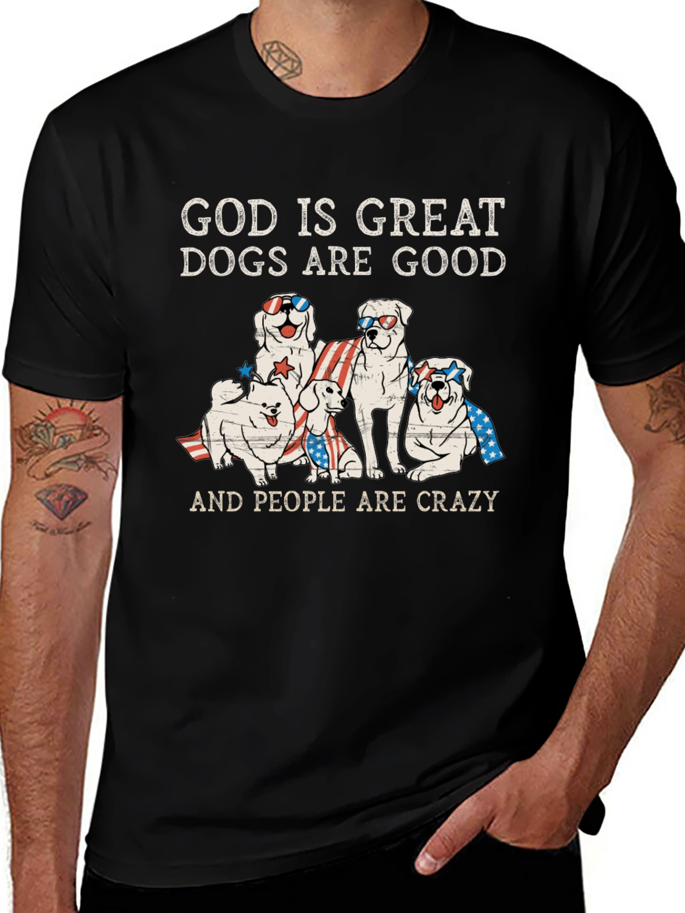 Variant 10 of God Is Great Dogs Are Good T-Shirt