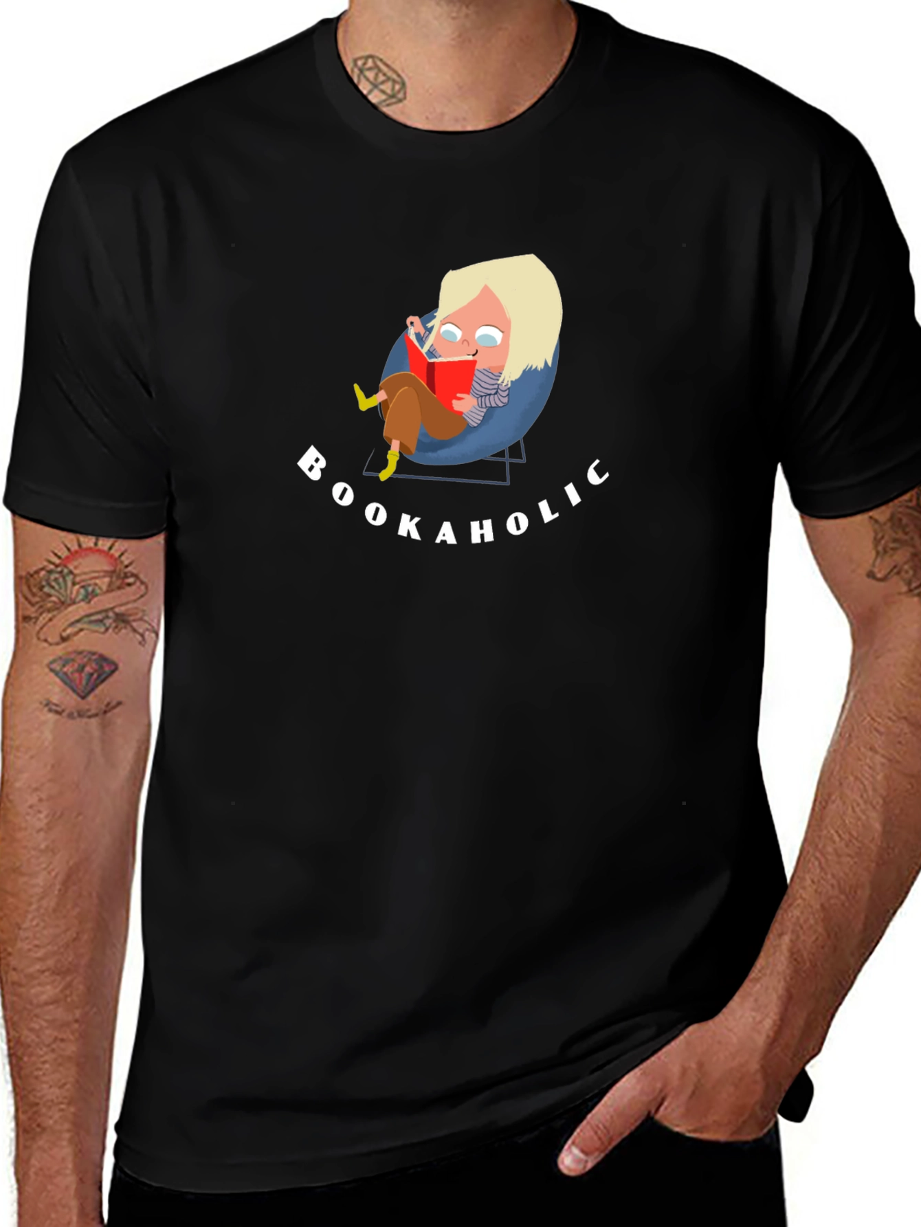 Variant 15 of Bookaholic Graphic Tee