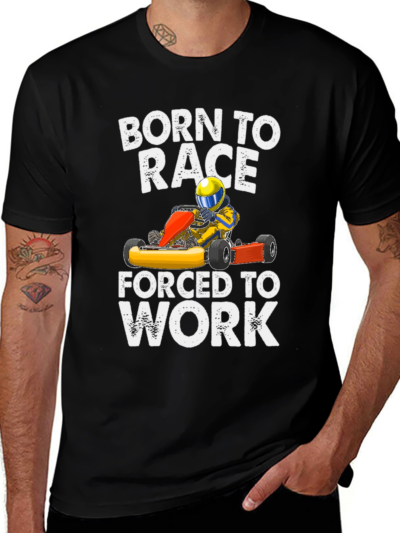 Variant 2 of Born to Race T-Shirt - Racing Kart