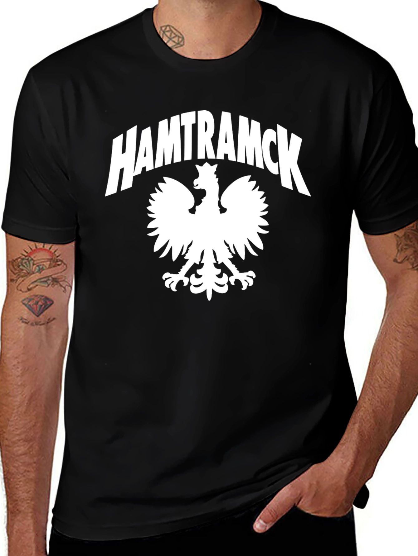 Hamtramck Polish Eagle T-Shirt Black