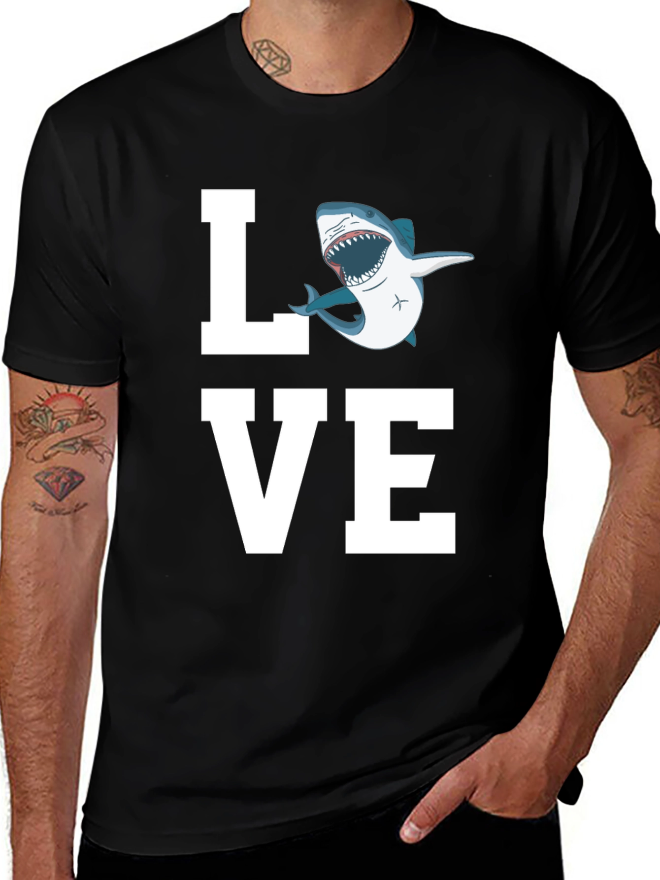 Variant 3 of Love Shark T-Shirt - Great White Tee