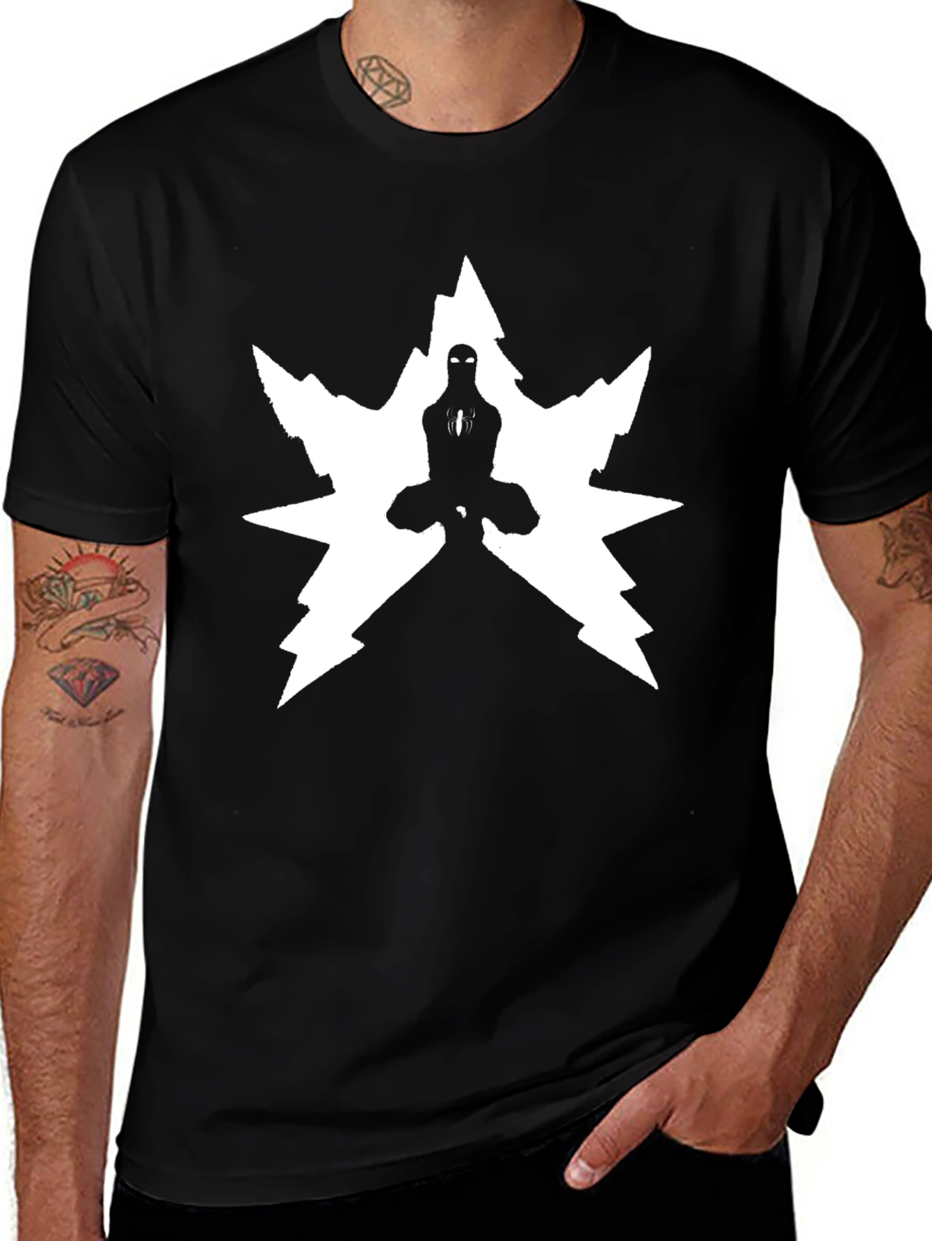 Variant 6 of Ninja Meditation Graphic T-Shirt - Black