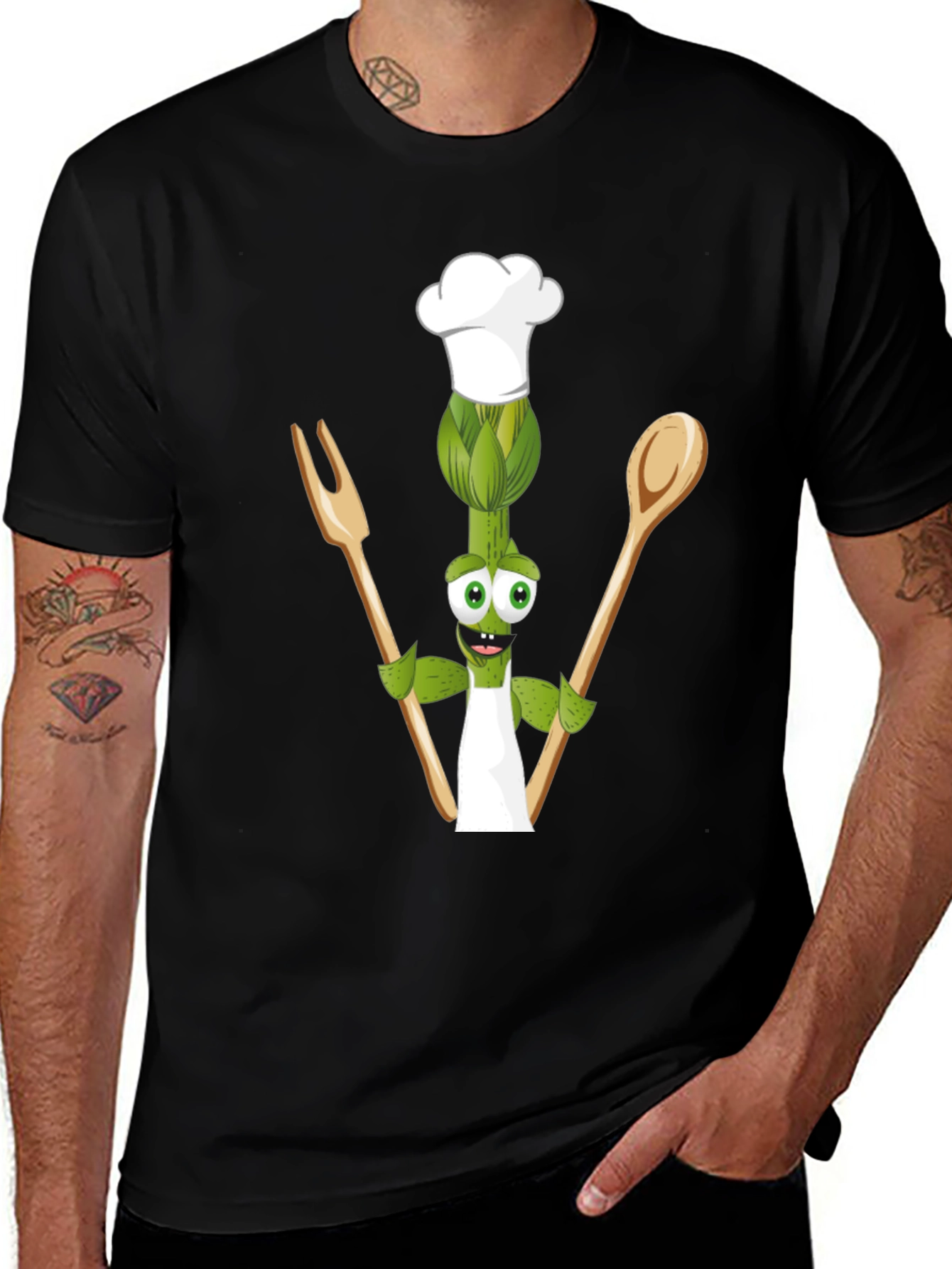 Variant 4 of Chef Artichoke Cartoon Graphic Tee