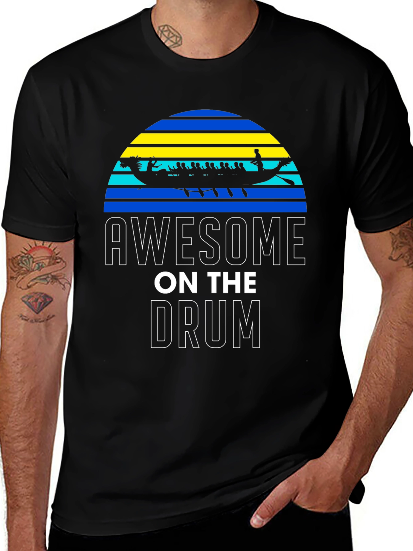 Awesome On The Drum Tee | Dragon Boat Festival T-Shirt