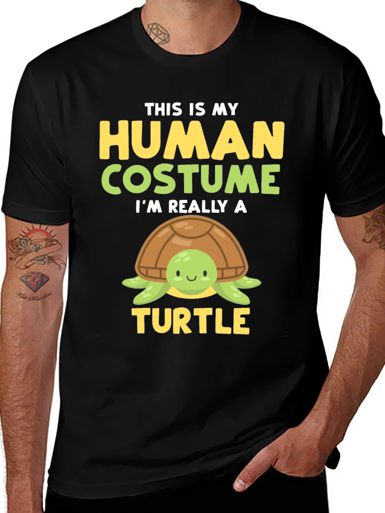 Variant 25 of Funny Turtle Costume T-Shirt