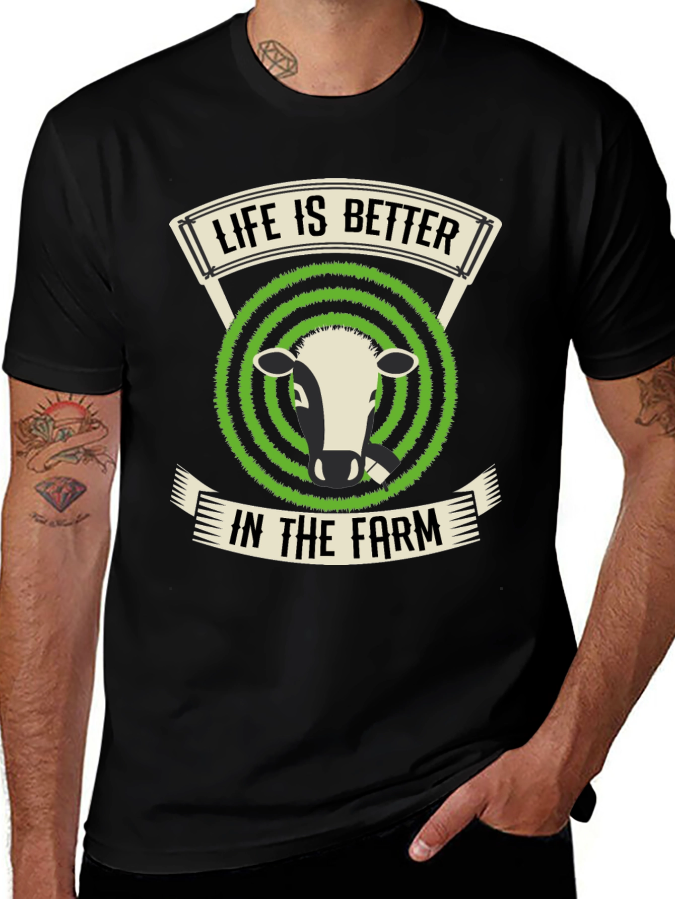 Black Life is Better in The Farm T-Shirt main image