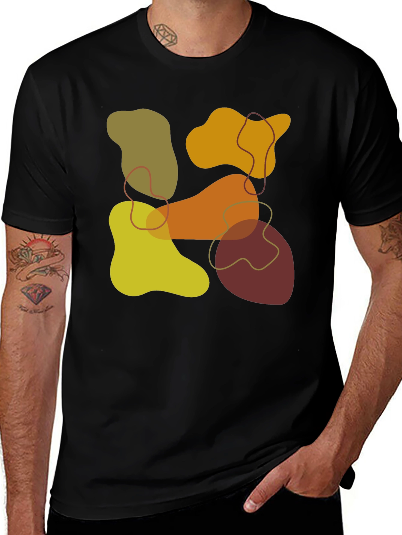 Variant 20 of Abstract Geometric T-Shirt - Modern Art Tee