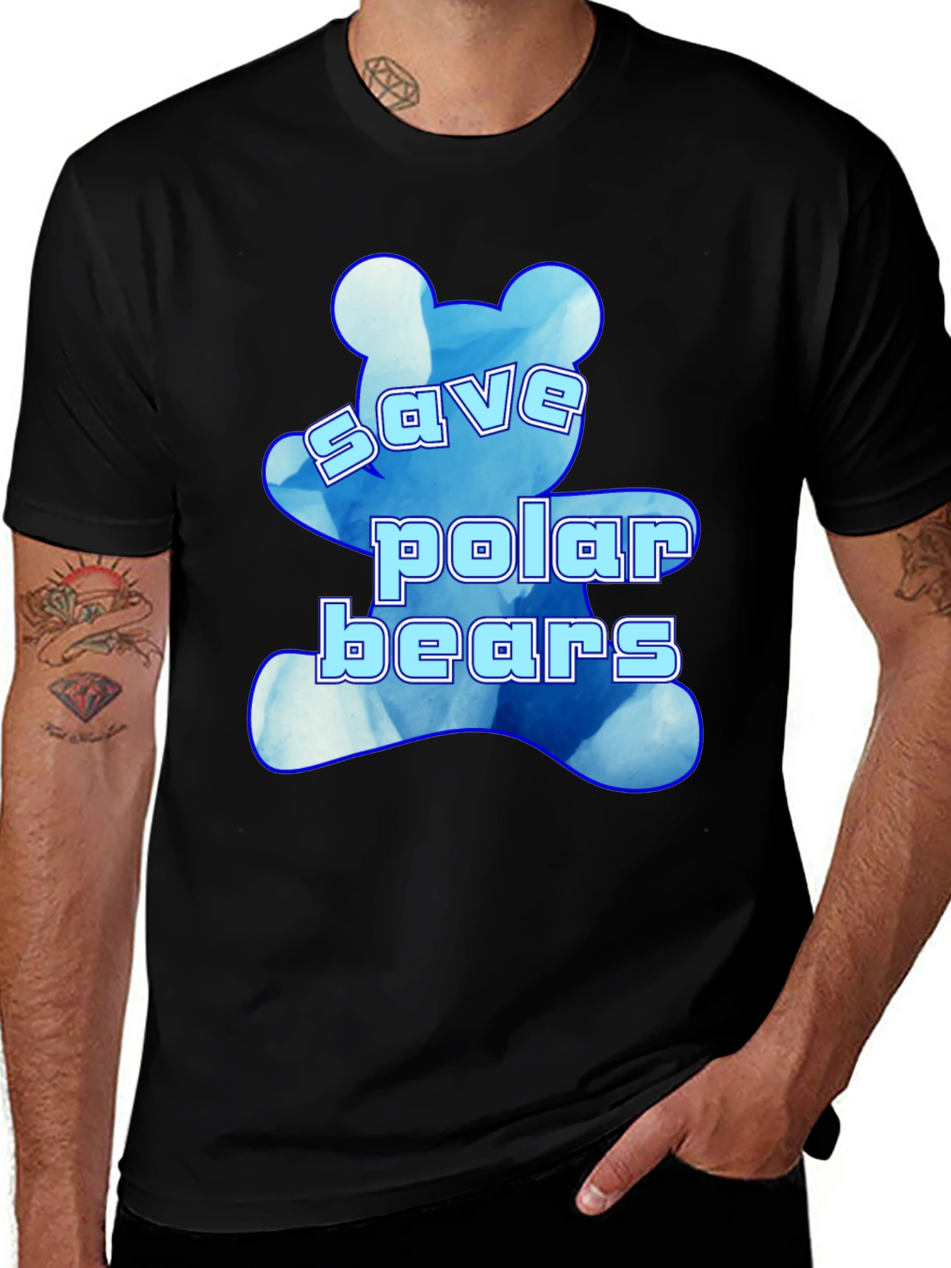 Variant 18 of Save Polar Bears Graphic T-Shirt