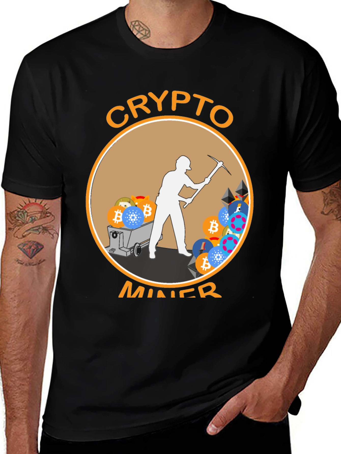 Variant 29 of Crypto Miner T-Shirt - Bitcoin Mining