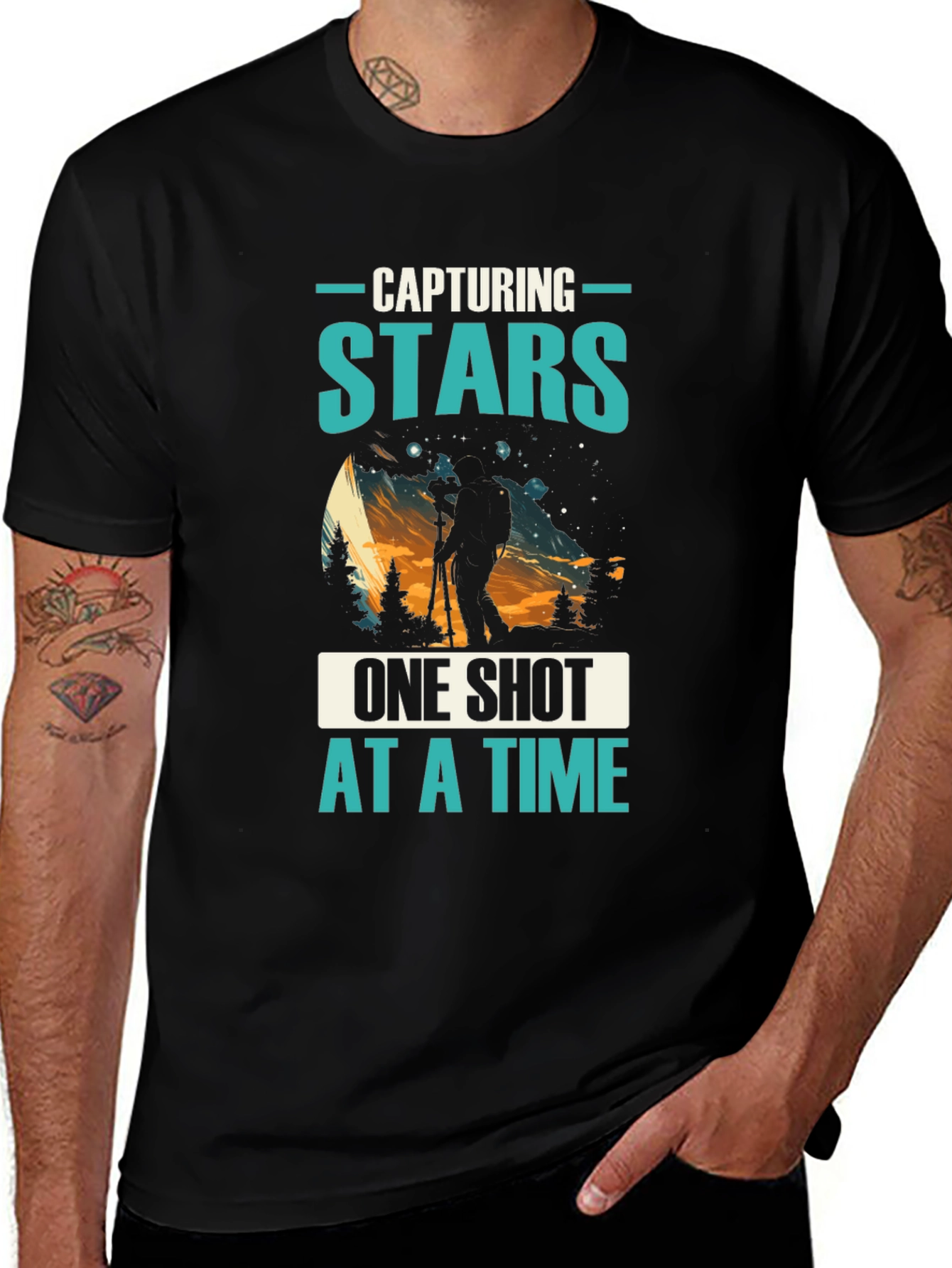 Variant 27 of Capturing Stars T-Shirt: Photographer Night Sky Tee