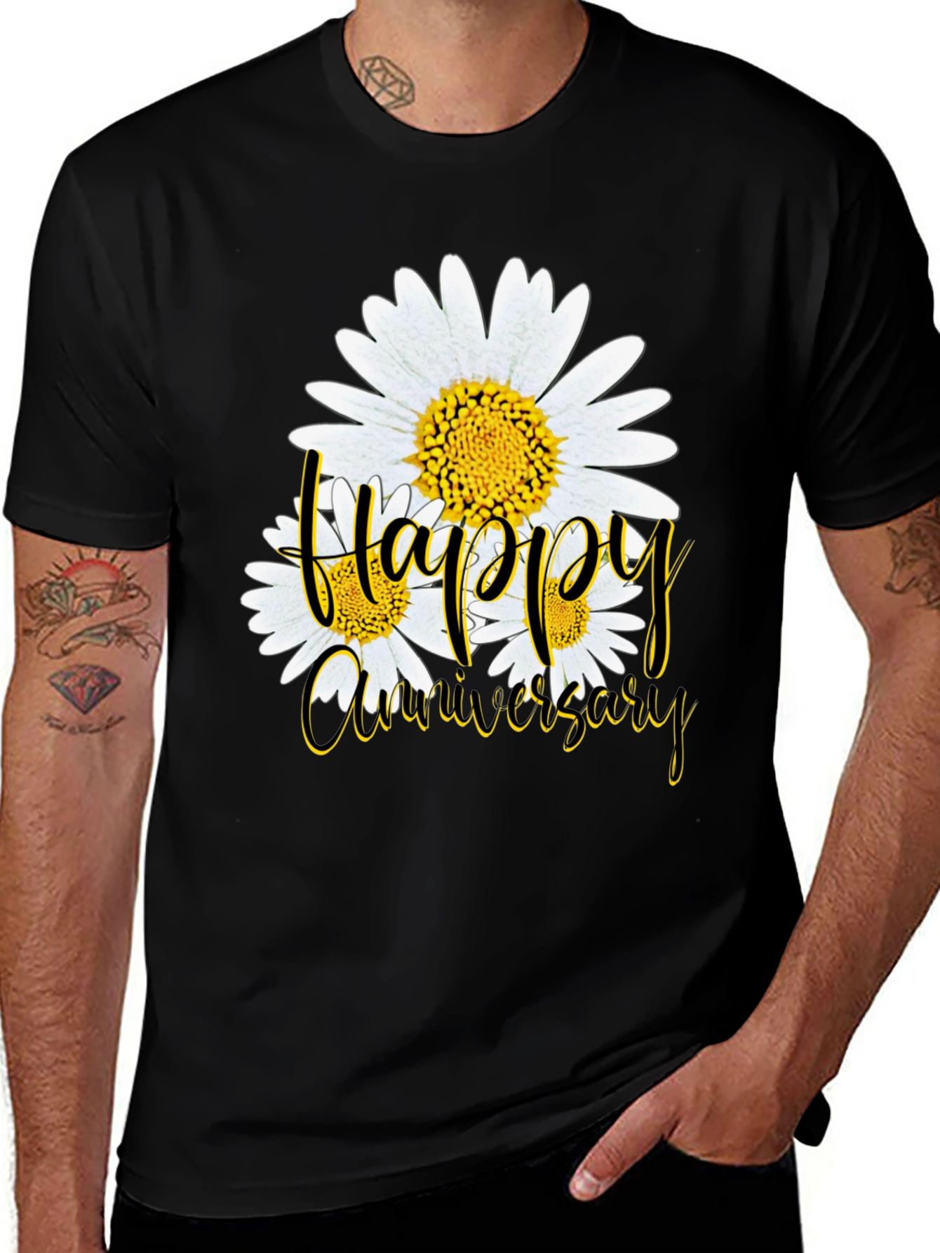 Variant 25 of Happy Anniversary Daisy Graphic T-Shirt