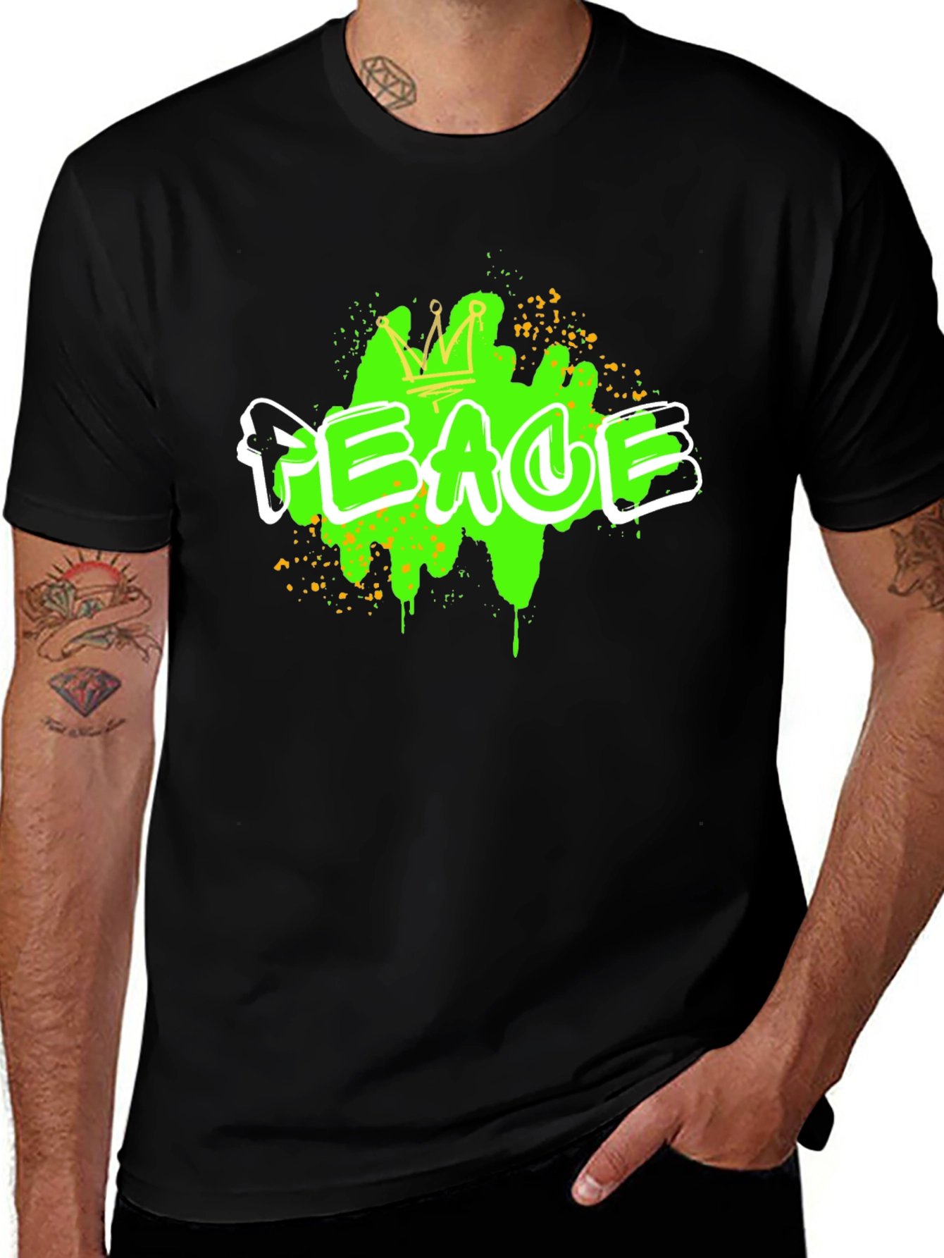 Variant 10 of Peace Graphic T-Shirt - Streetwear Style