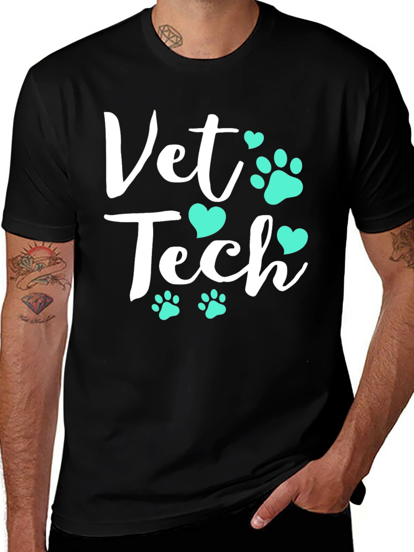 Variant 27 of Vet Tech T-Shirt - Animal Lover Tee