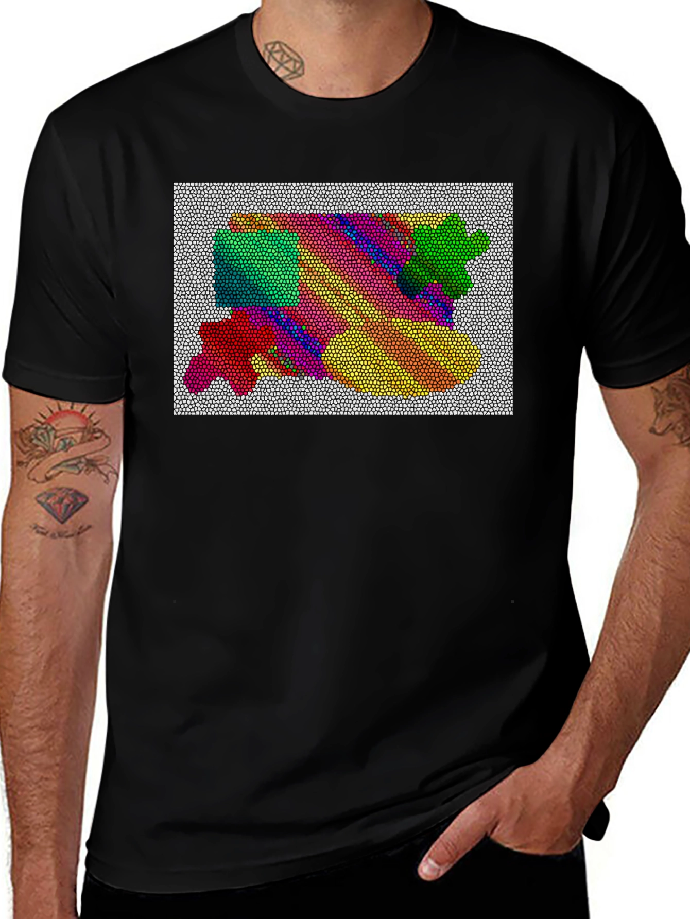 Variant 28 of Colorful Mosaic T-Shirt