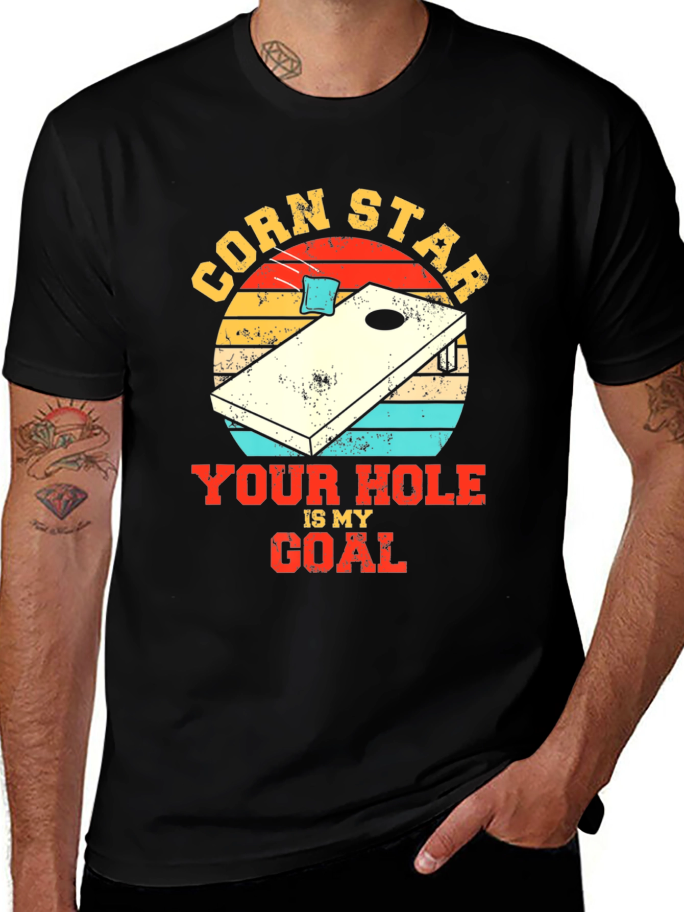 Corn Star T-Shirt - Your Hole Is My Goal