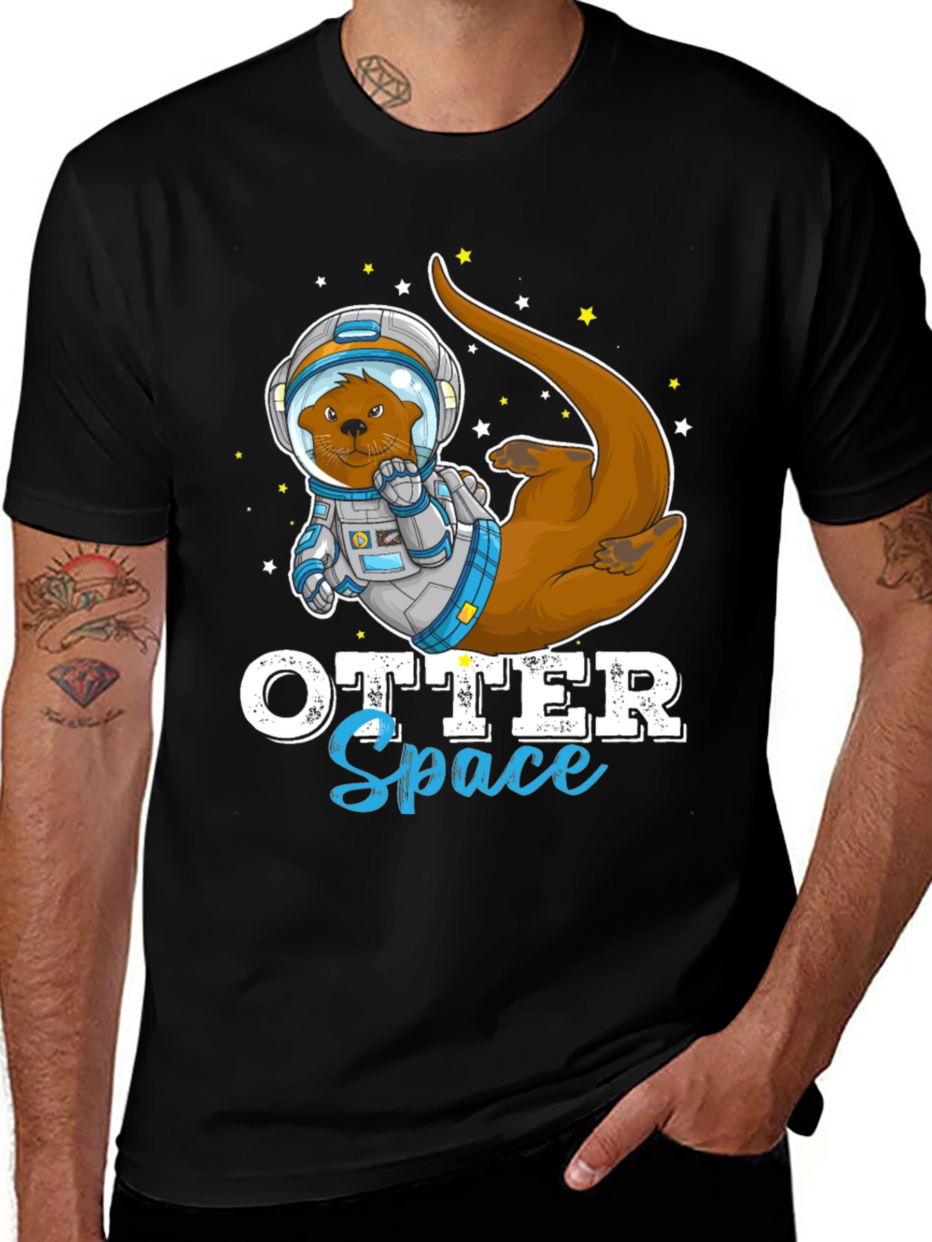 Variant 25 of Otter Space T-Shirt - Funny Astronaut Animal Tee