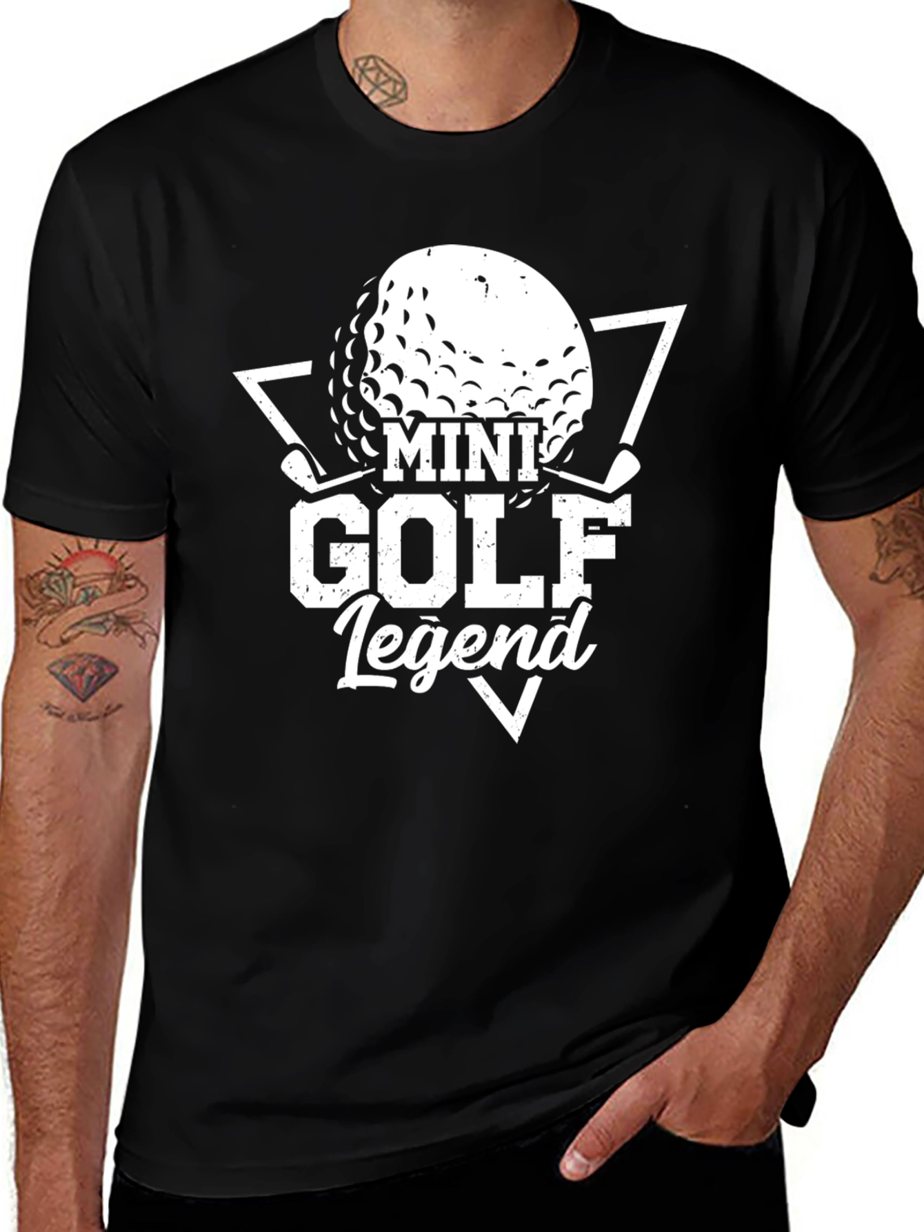 Variant 23 of Mini Golf Legend Black T-Shirt