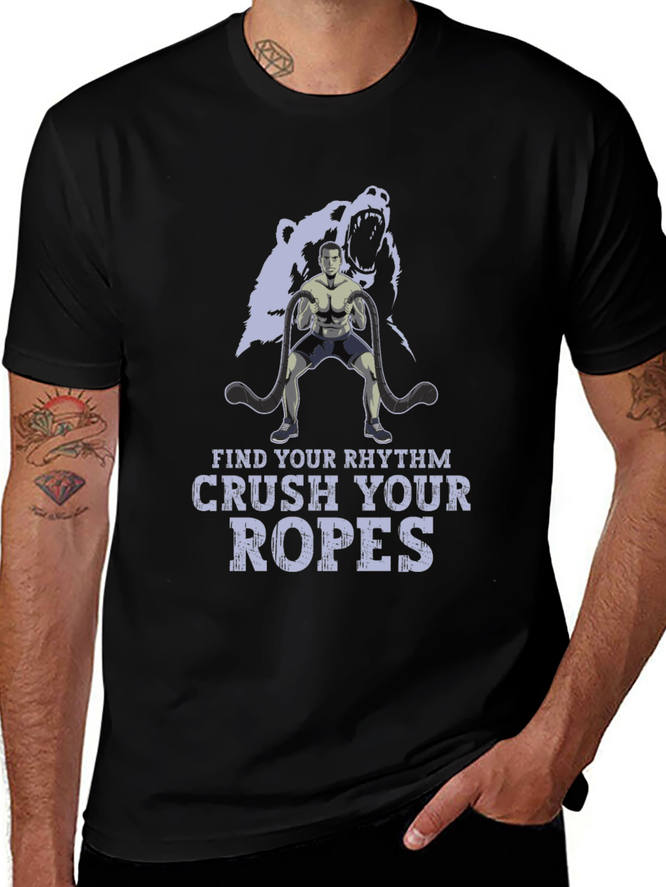 Variant 23 of Crush Your Ropes Black T-Shirt