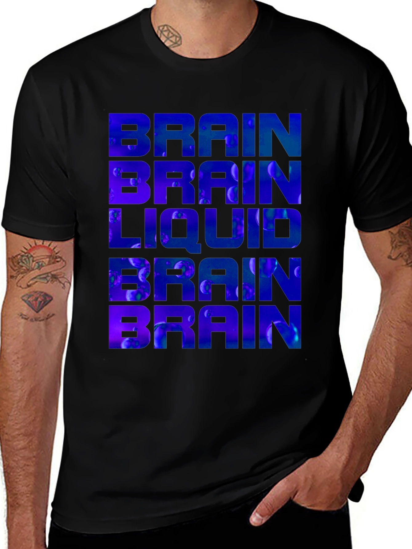 Variant 13 of Brain Liquid Tee - Unique Graphic T-Shirt