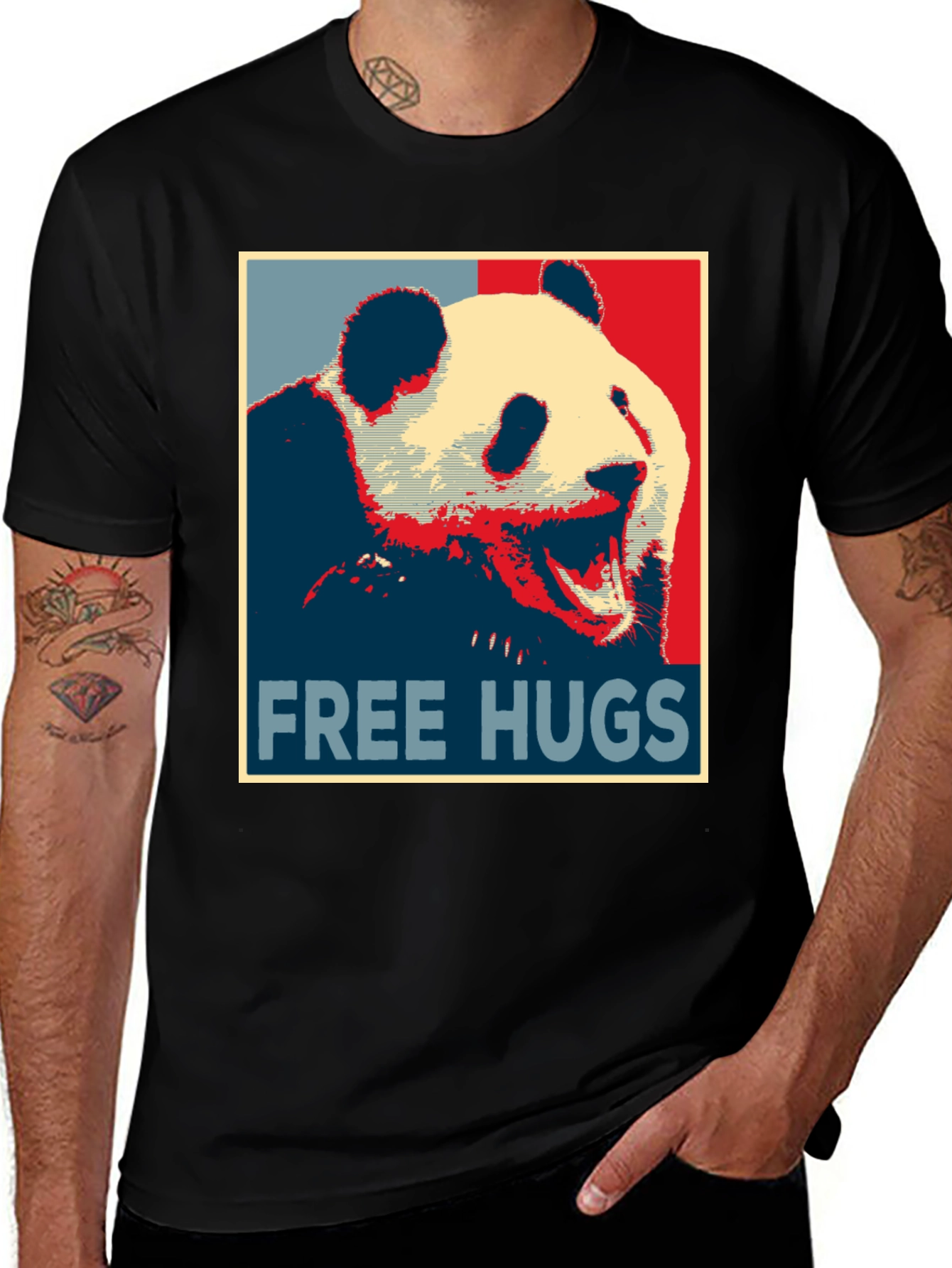 Variant 6 of Free Hugs Panda T-Shirt