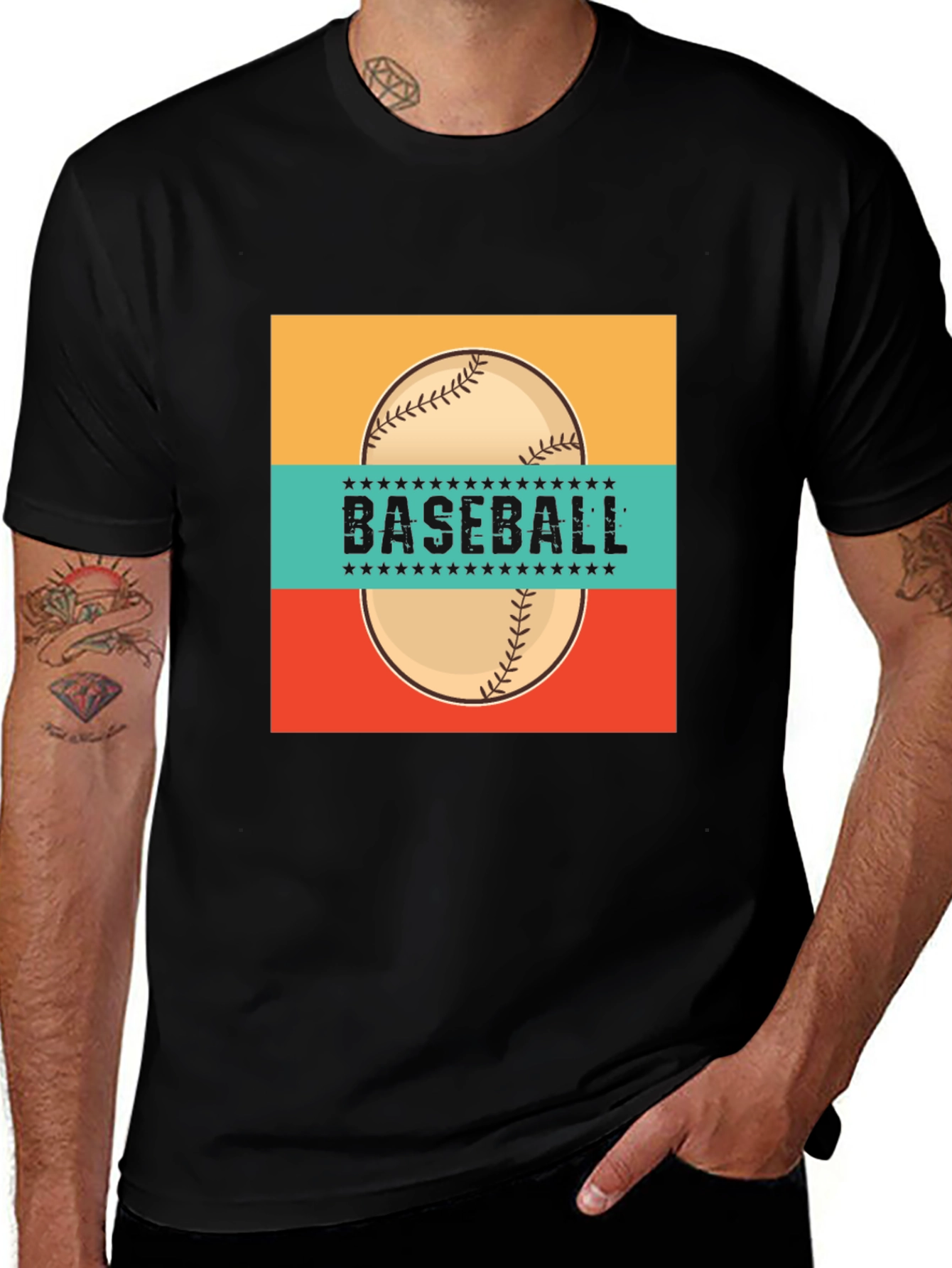 Variant 17 of Retro Baseball Graphic Tee - Classic Design