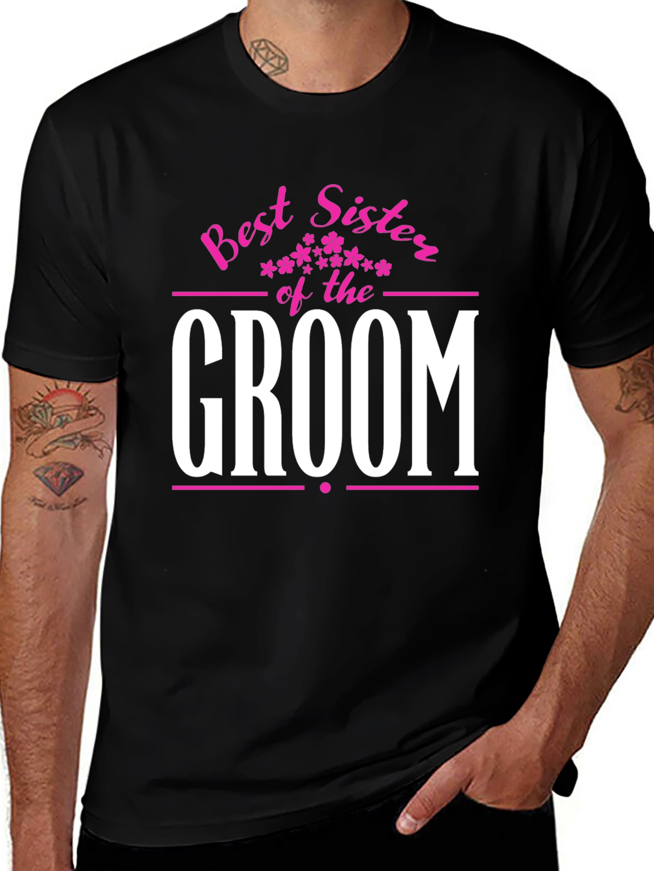 Best Sister of the Groom T-Shirt - Wedding Party
