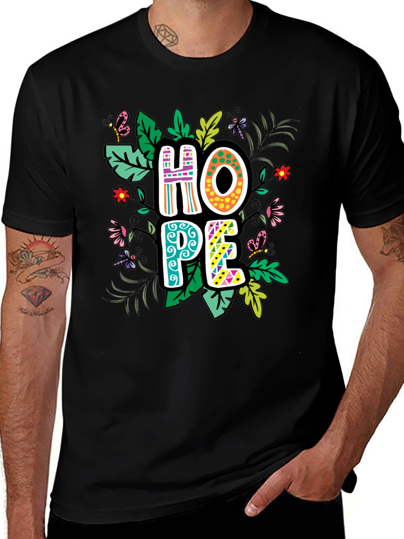 Variant 18 of HOPE Floral Graphic Tee - Unisex