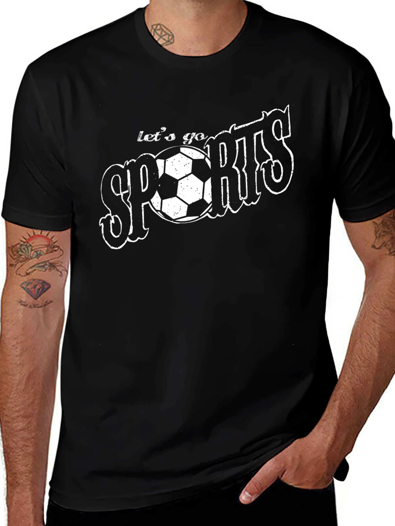 Variant 29 of Let's Go Sports Soccer Ball Graphic T-Shirt
