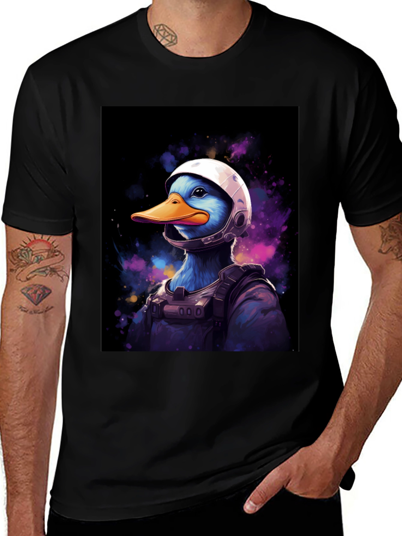 Variant 28 of Astronaut Duck Graphic Tee - Unique Streetwear