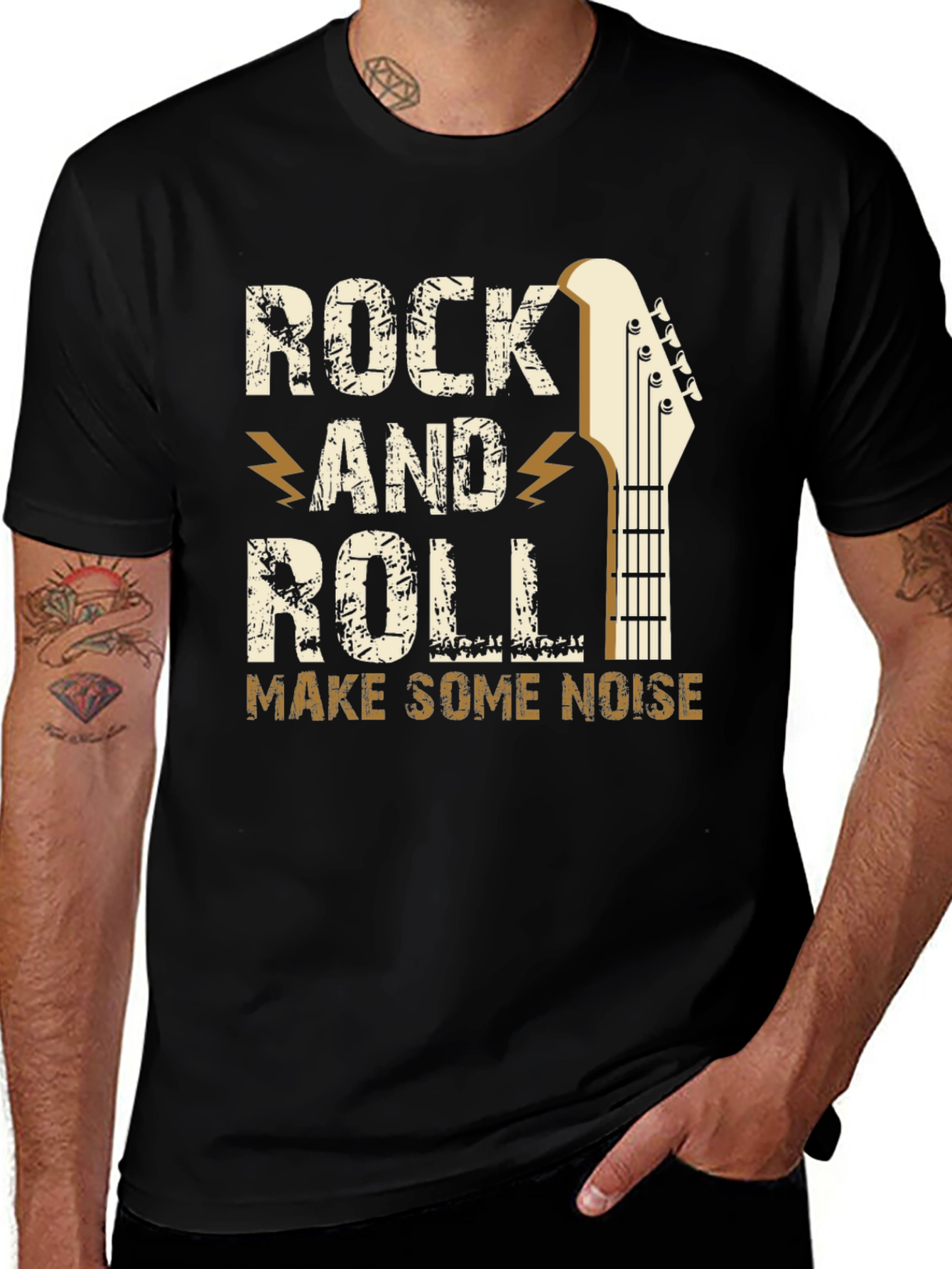 Variant 21 of Rock and Roll Graphic T-Shirt