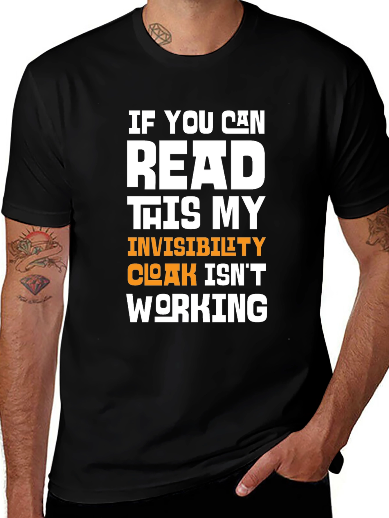 Variant 10 of Invisibility Cloak Humor T-Shirt