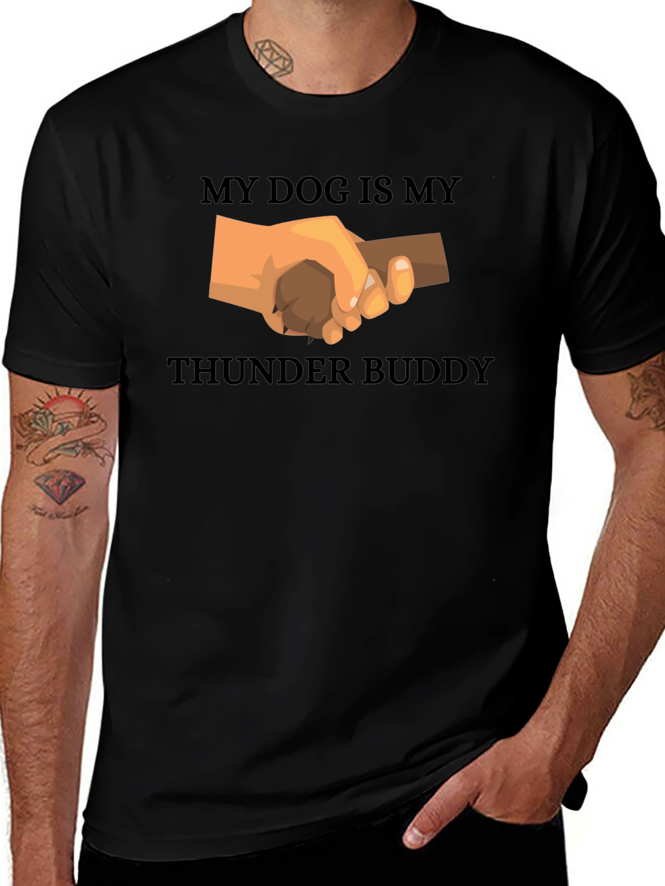 My Dog Is My Thunder Buddy Graphic Tee