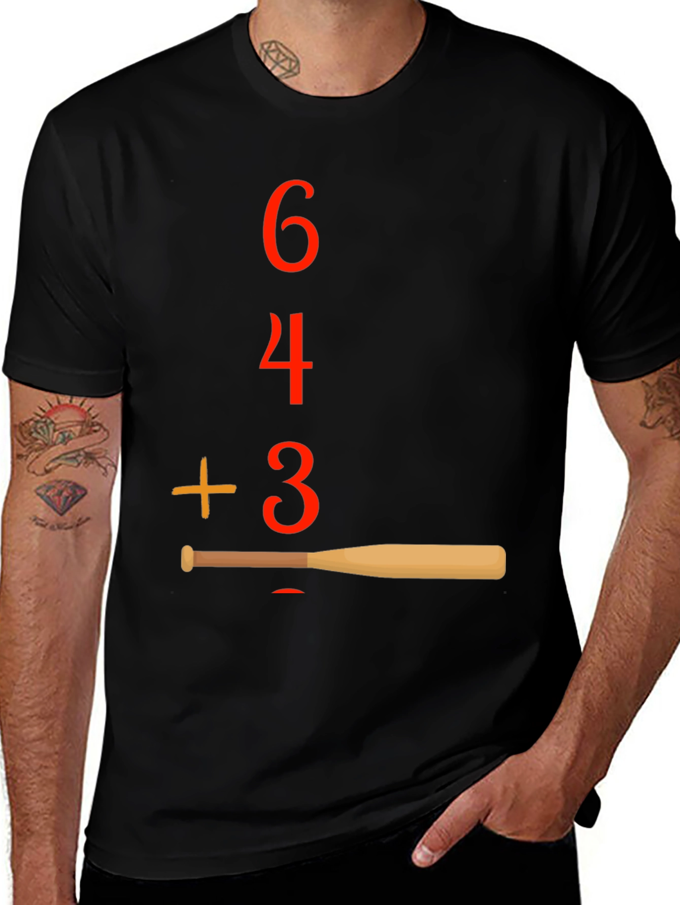 Variant 10 of Baseball Math T-Shirt
