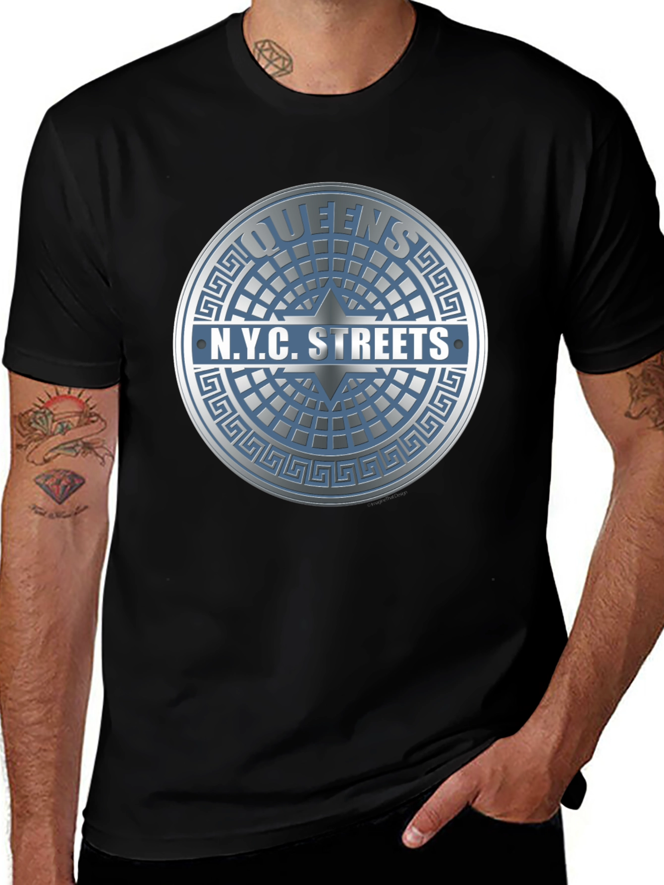 Queens N.Y.C. Streets Graphic T-Shirt