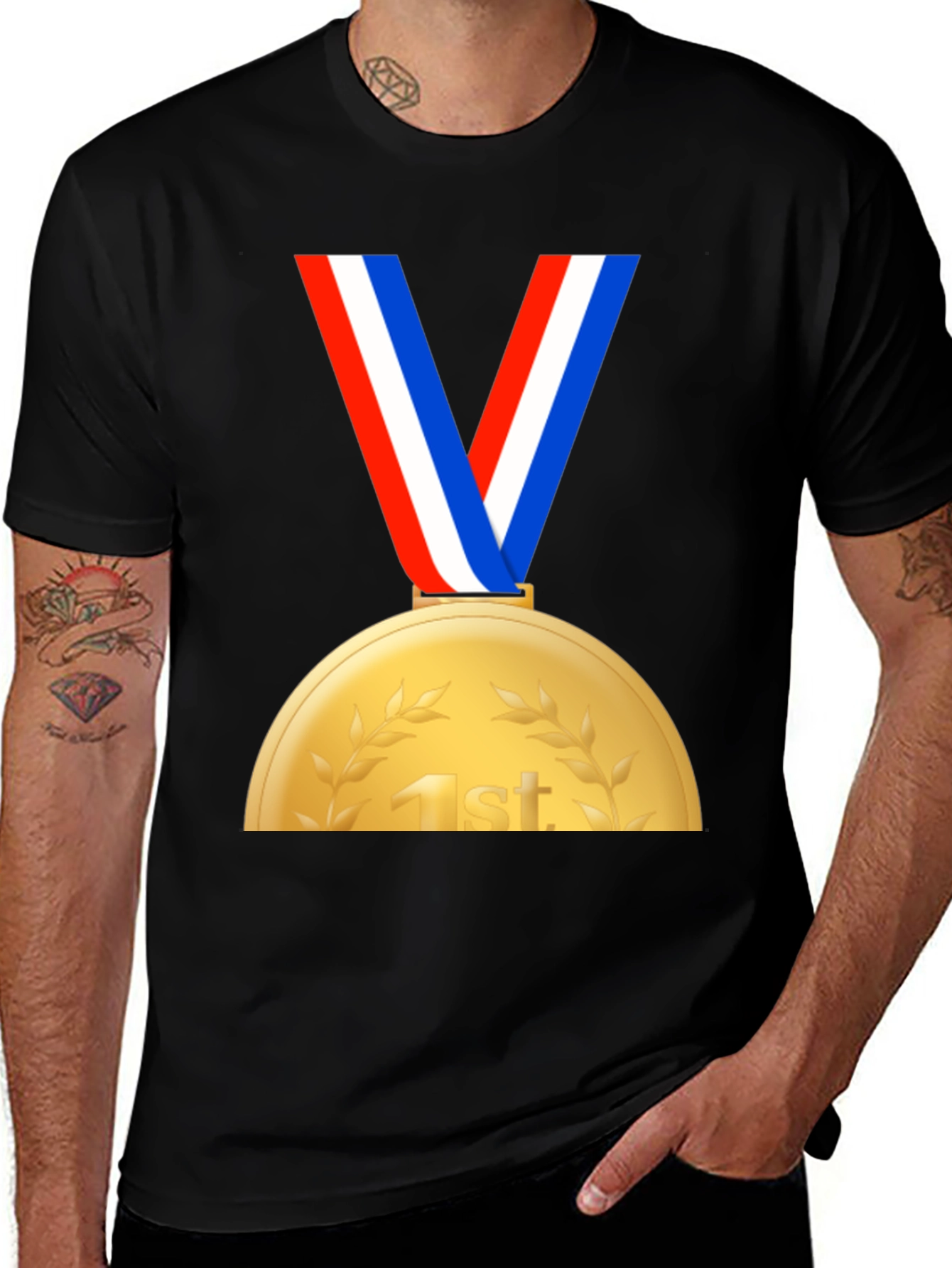 Variant 24 of 1st Place Medal Graphic Tee - Winner's Style
