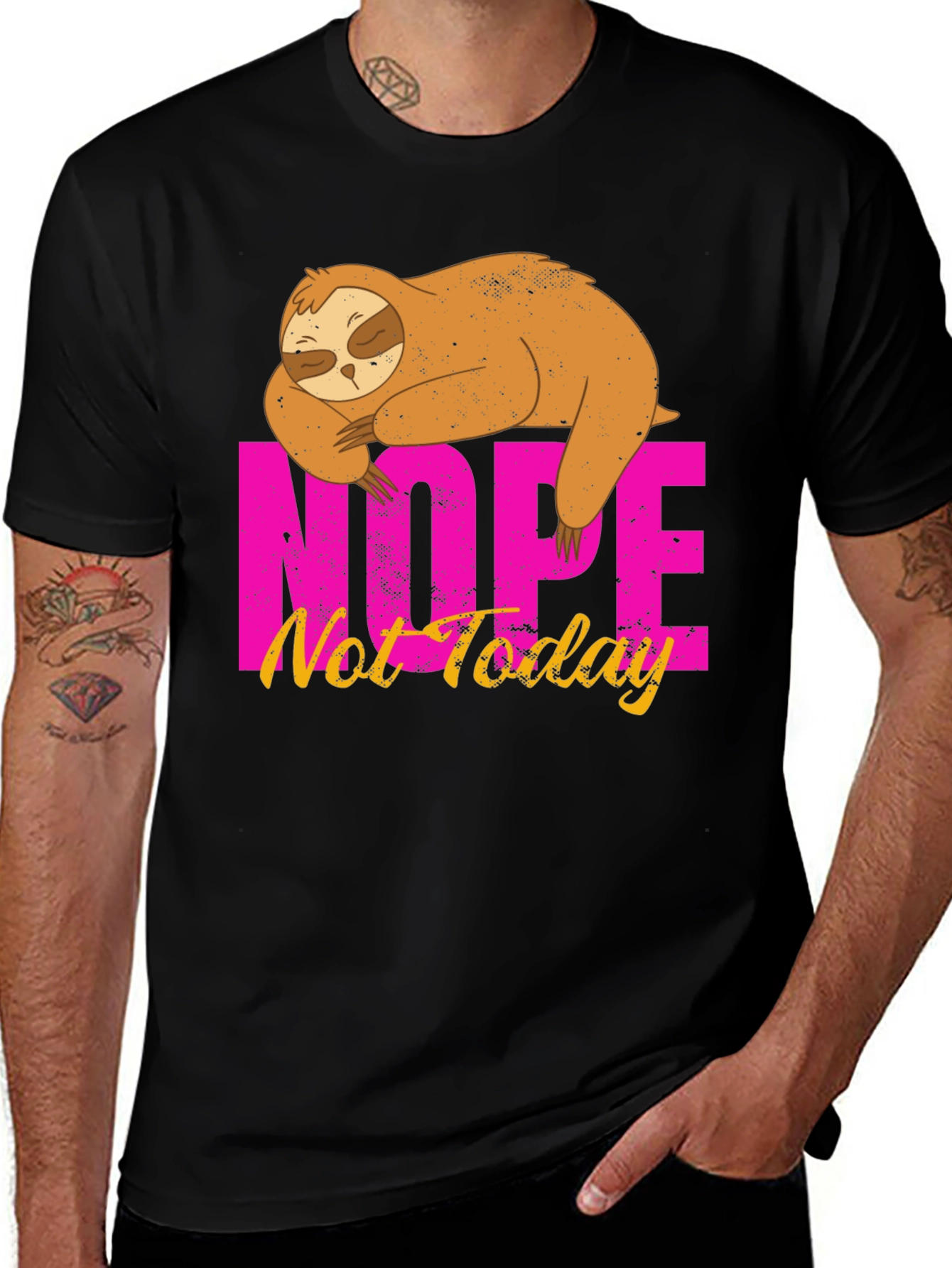 Variant 11 of Nope Not Today Sloth Graphic Tee