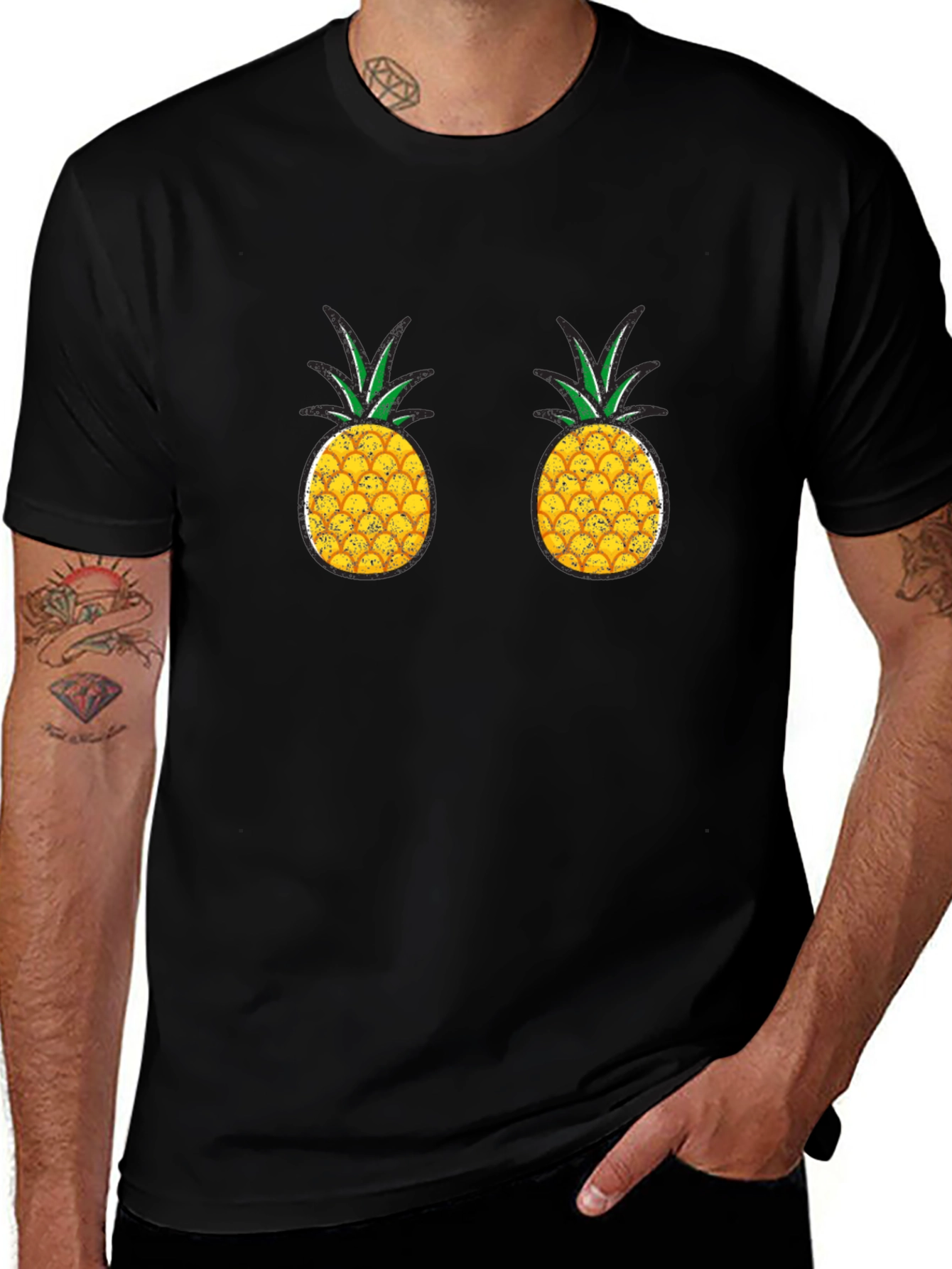 Variant 7 of Pineapple T-Shirt - Novelty Fruit Tee