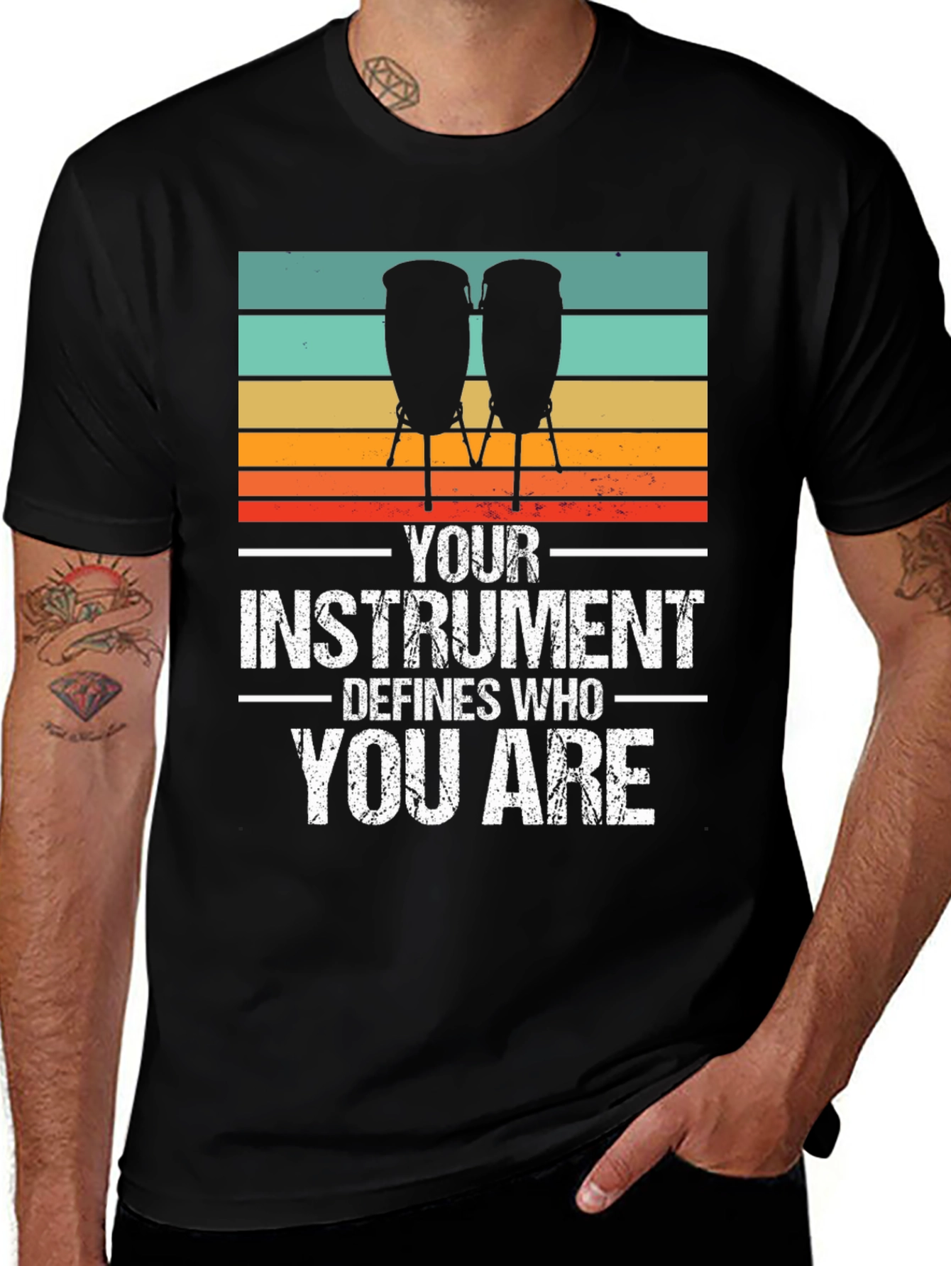 Variant 17 of Your Instrument Defines Who You Are - Drum T-Shirt