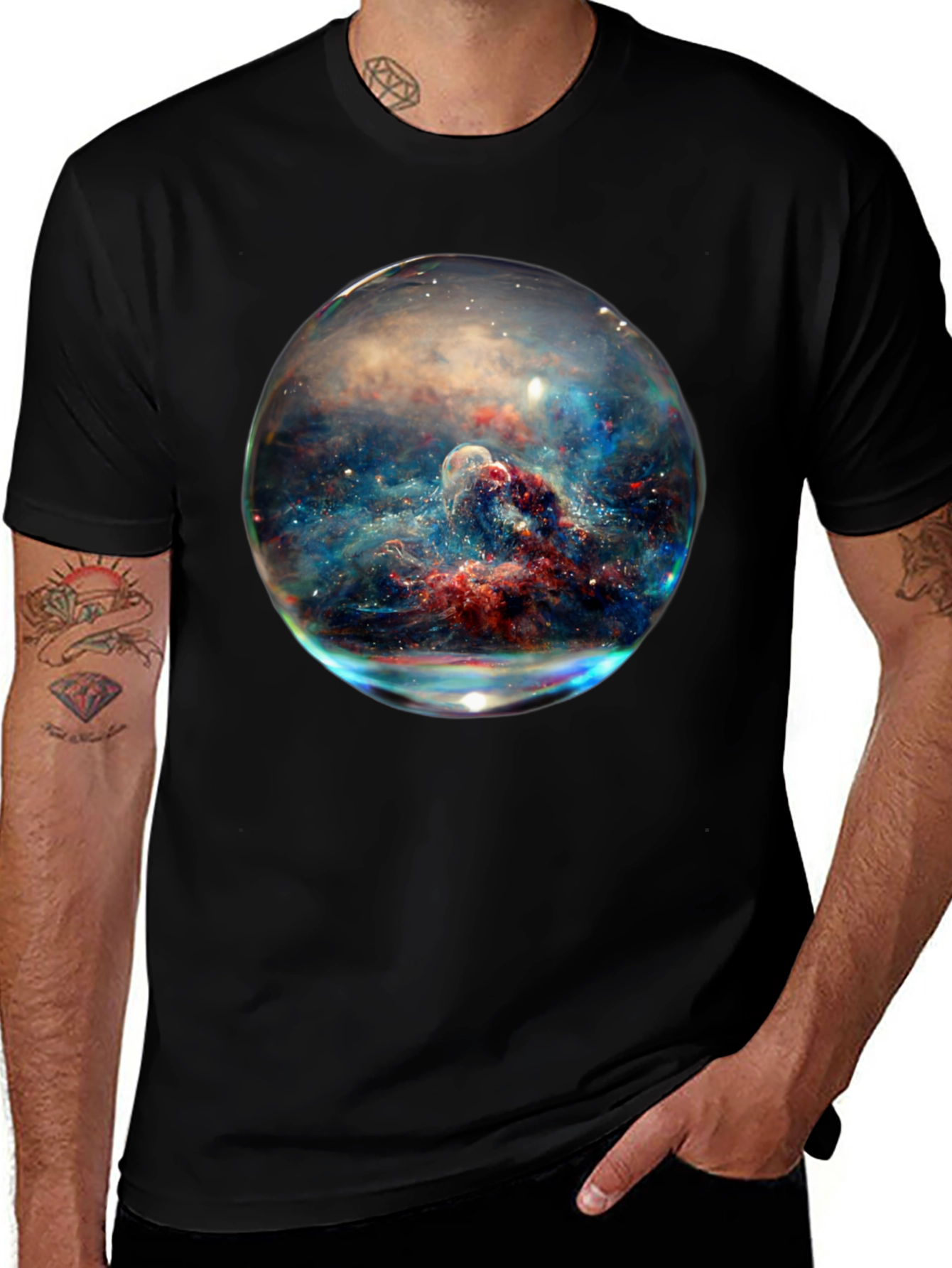 Variant 2 of Nebula Sphere Graphic T-Shirt